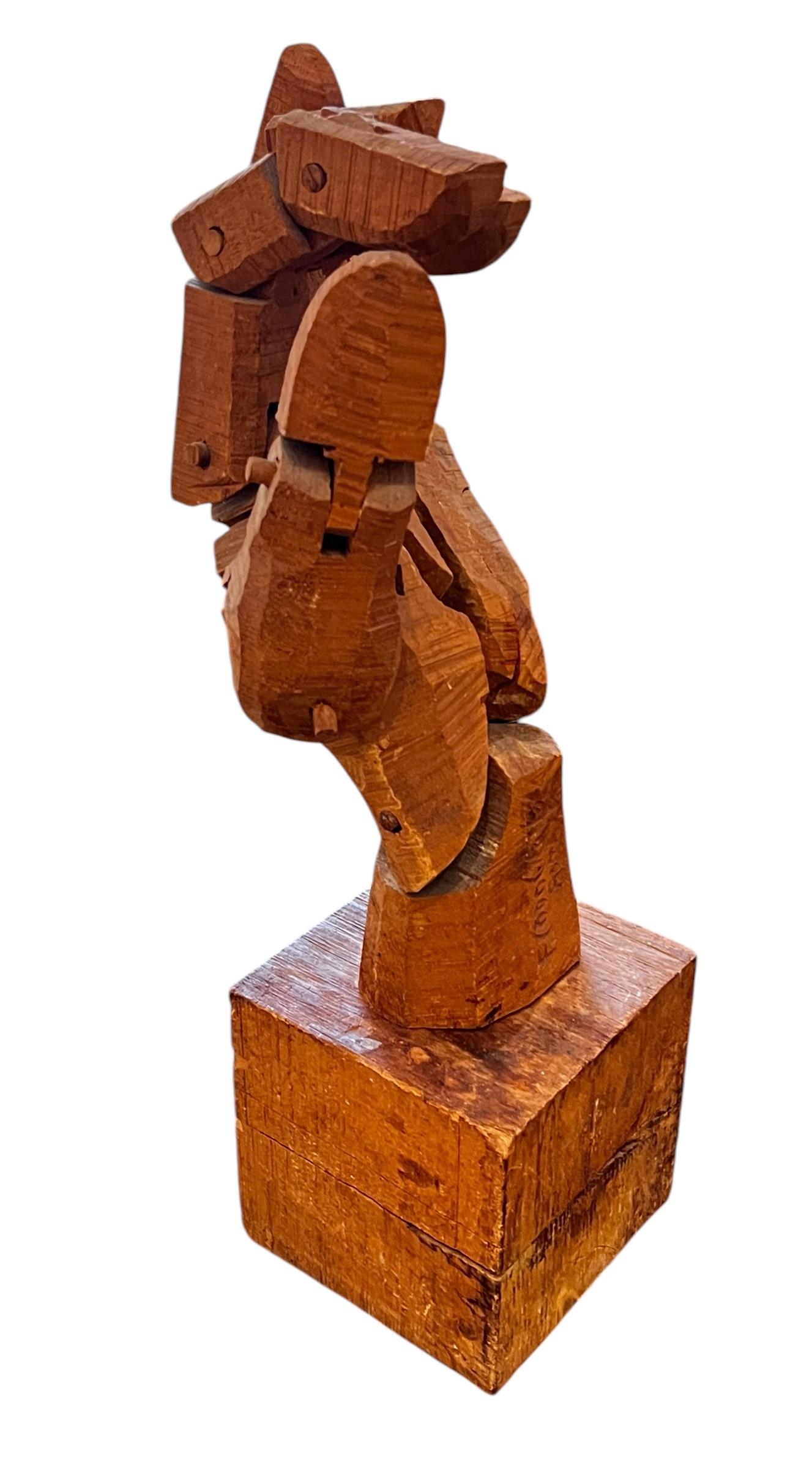 Scultura a mano in legno di Ferdinando Codognotto, Roma, 2015 in vendita 2