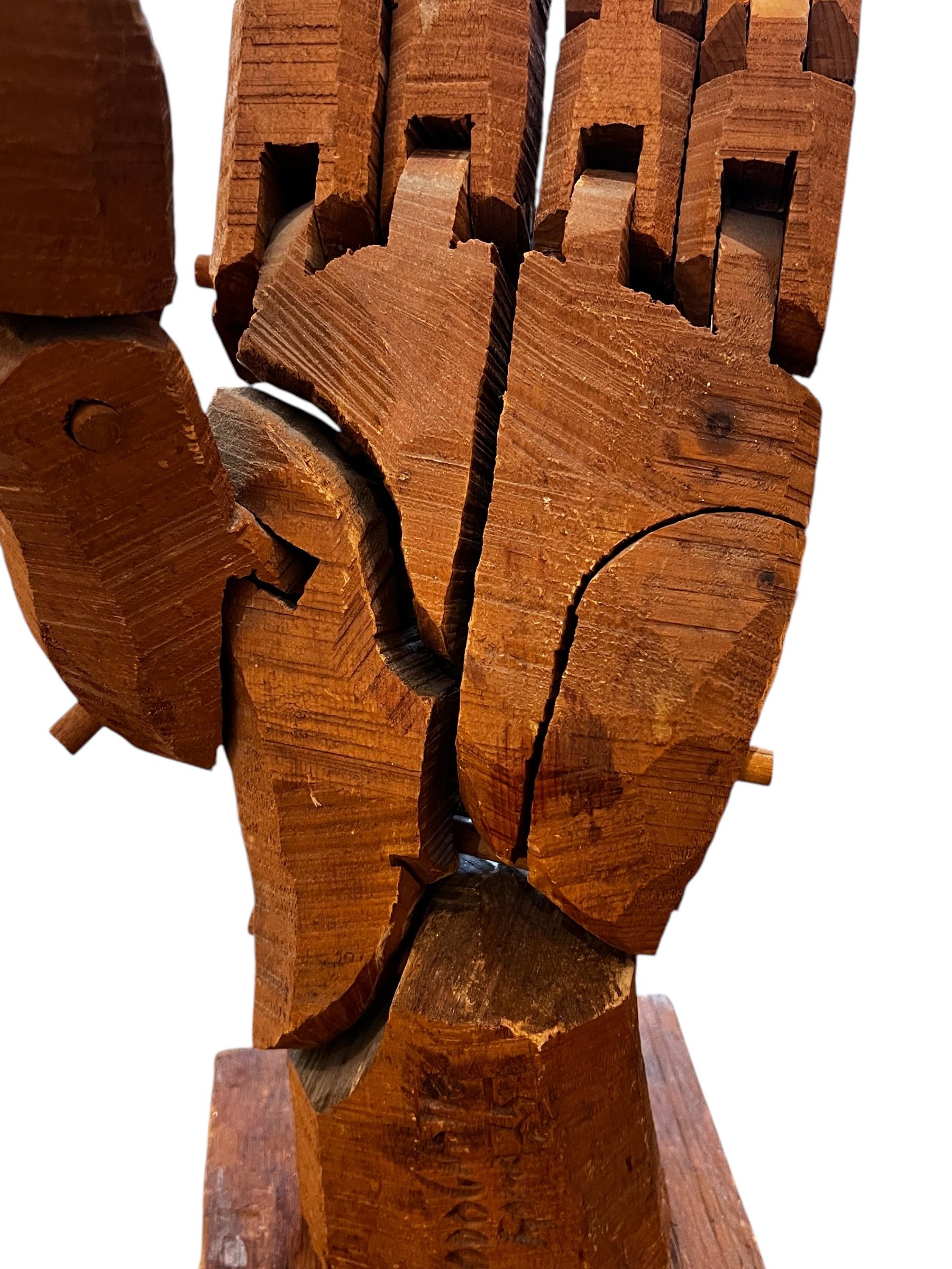 Scultura a mano in legno di Ferdinando Codognotto, Roma, 2015 in vendita 6