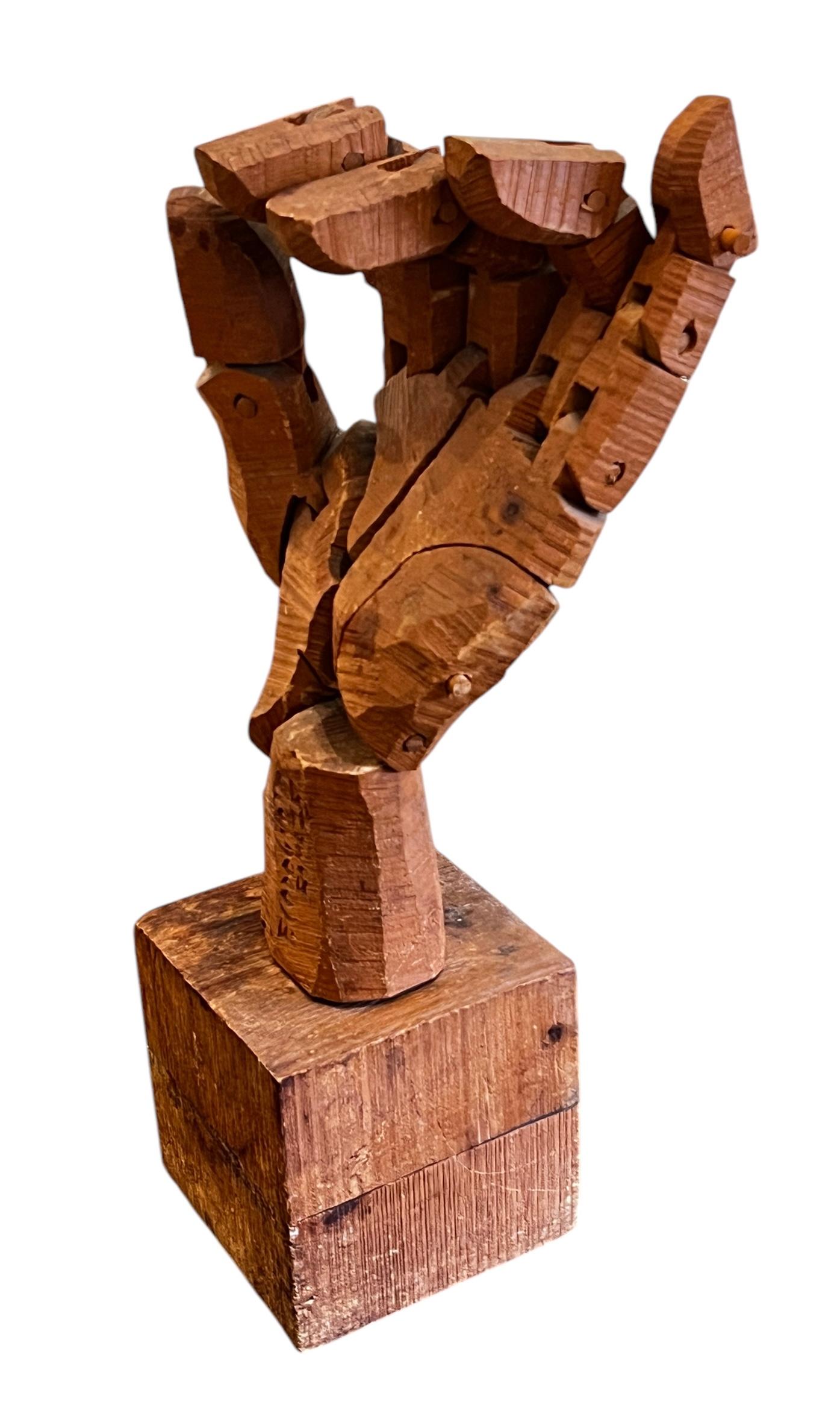 Intagliato a mano Scultura a mano in legno di Ferdinando Codognotto, Roma, 2015 in vendita