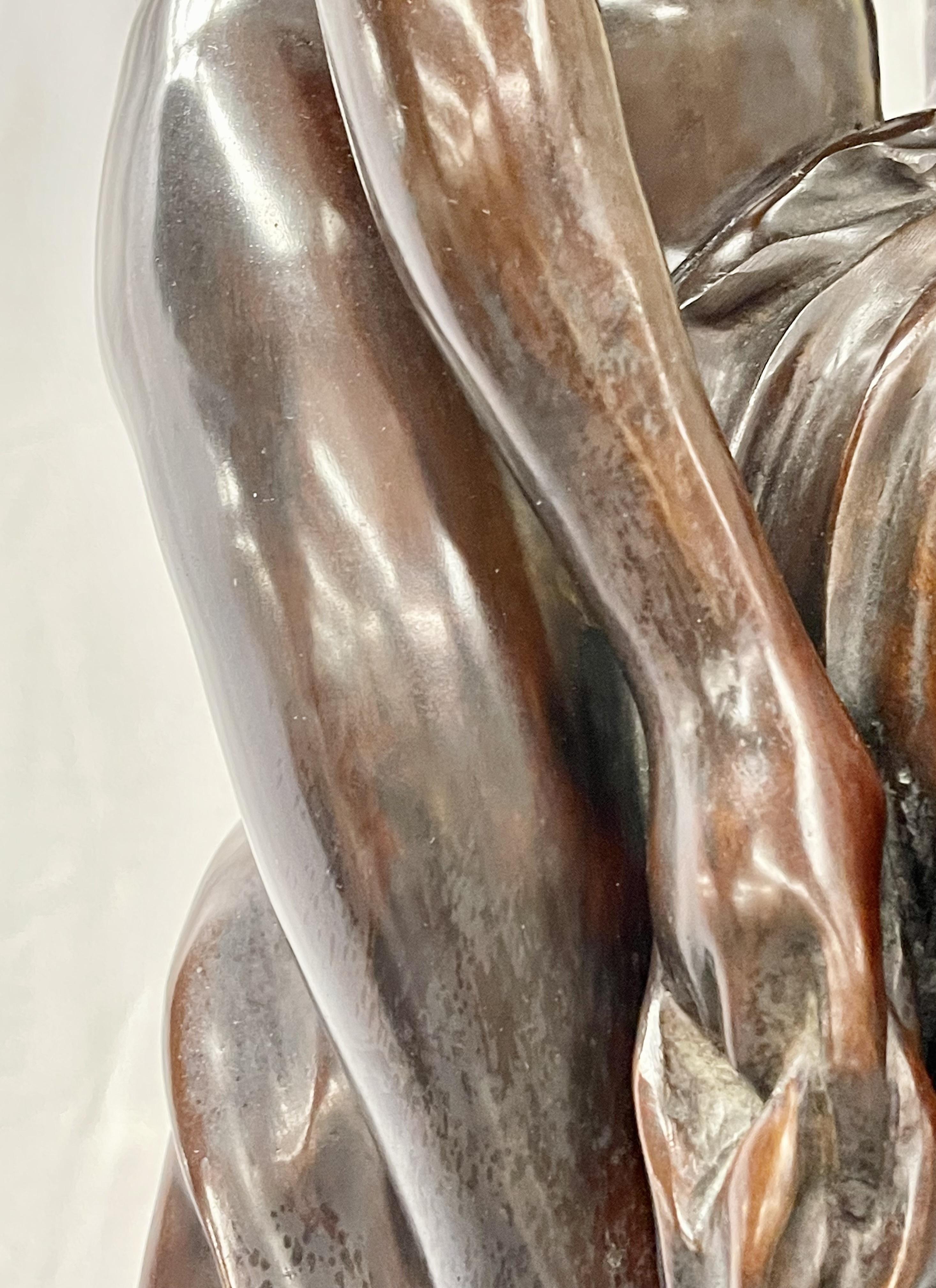 Ferdinando Deluca Sculpture of a Nude on a Marble Base 4