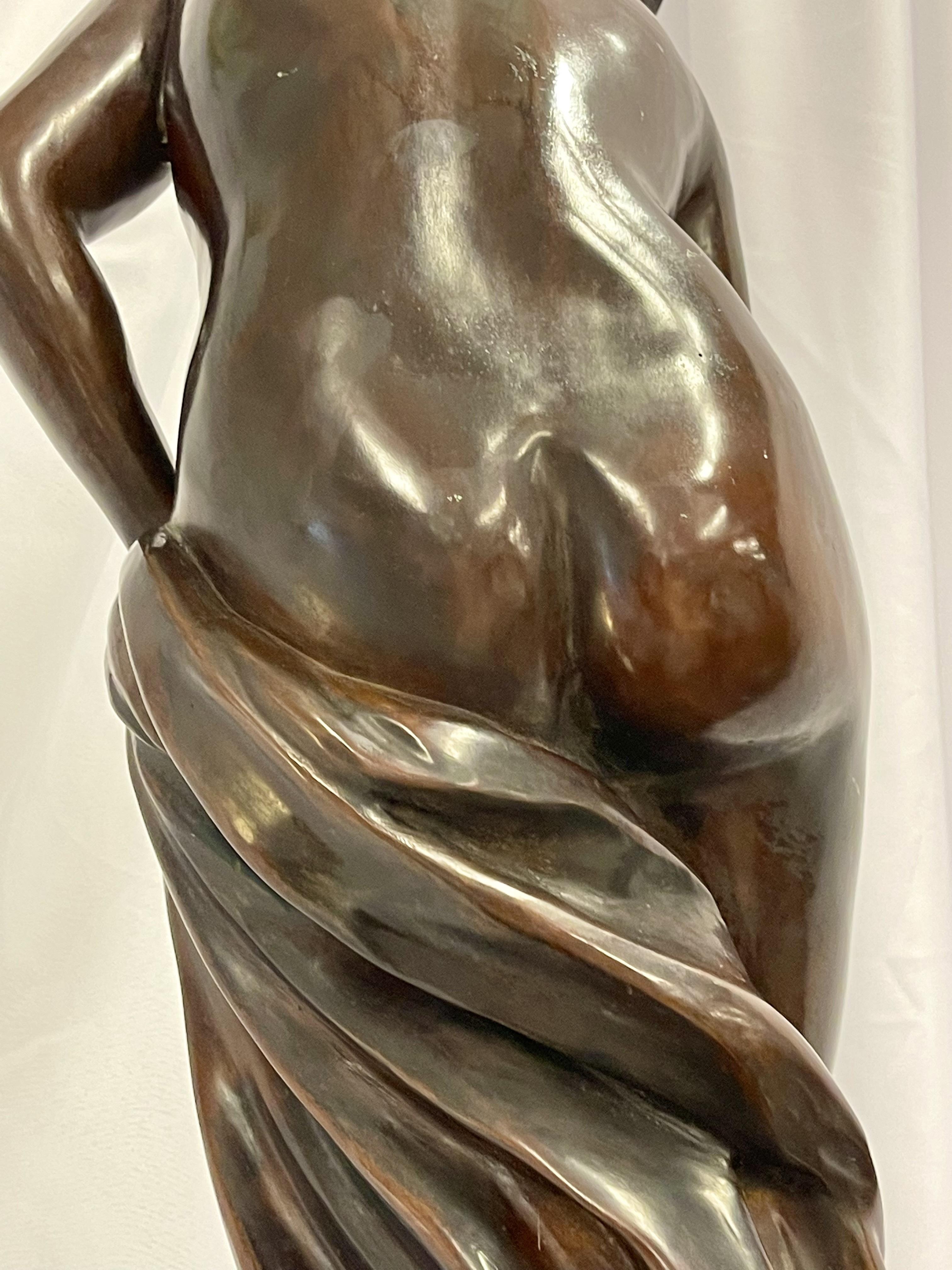 Ferdinando Deluca Sculpture of a Nude on a Marble Base 10