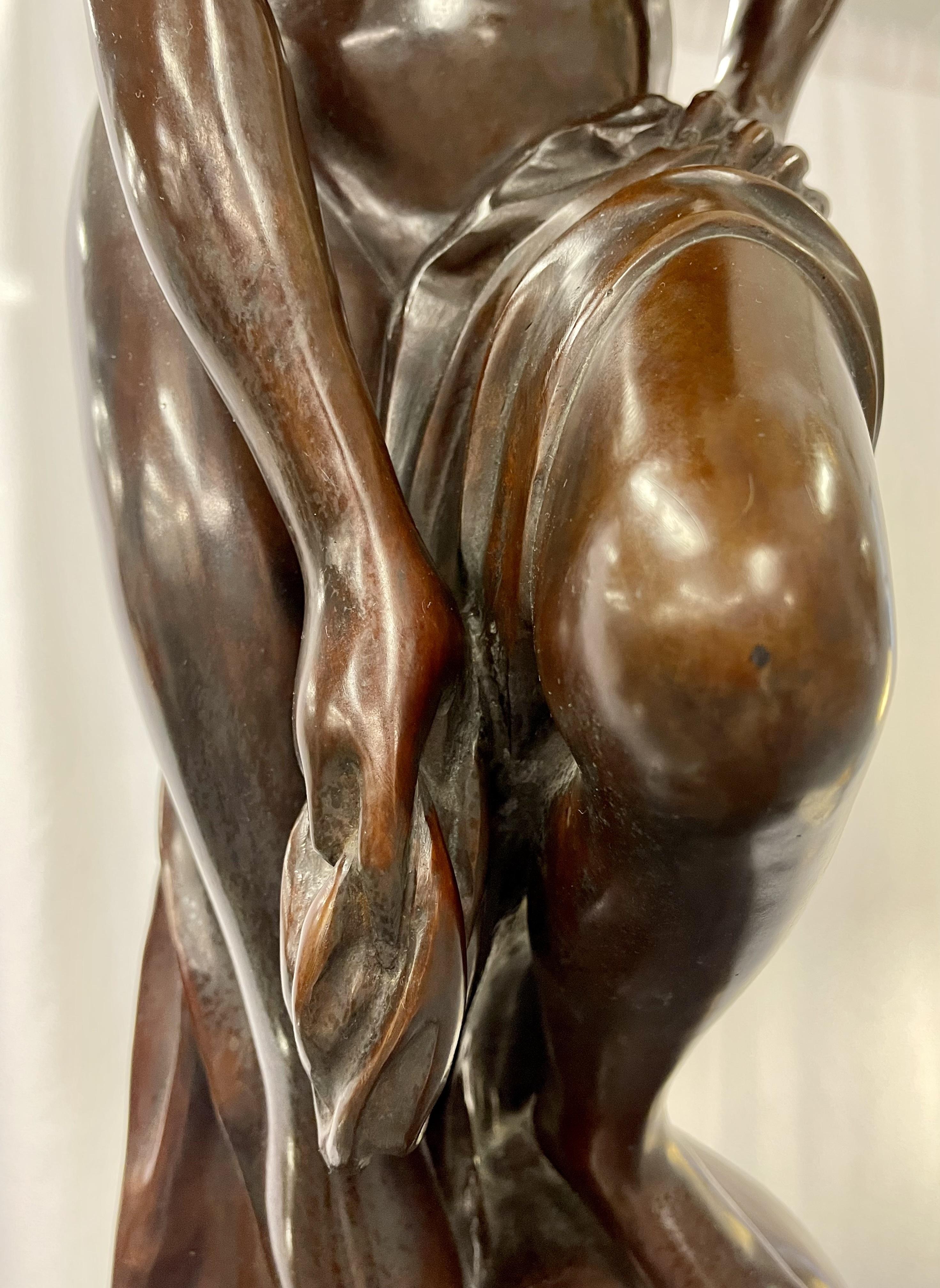 Ferdinando Deluca Sculpture of a Nude on a Marble Base 2