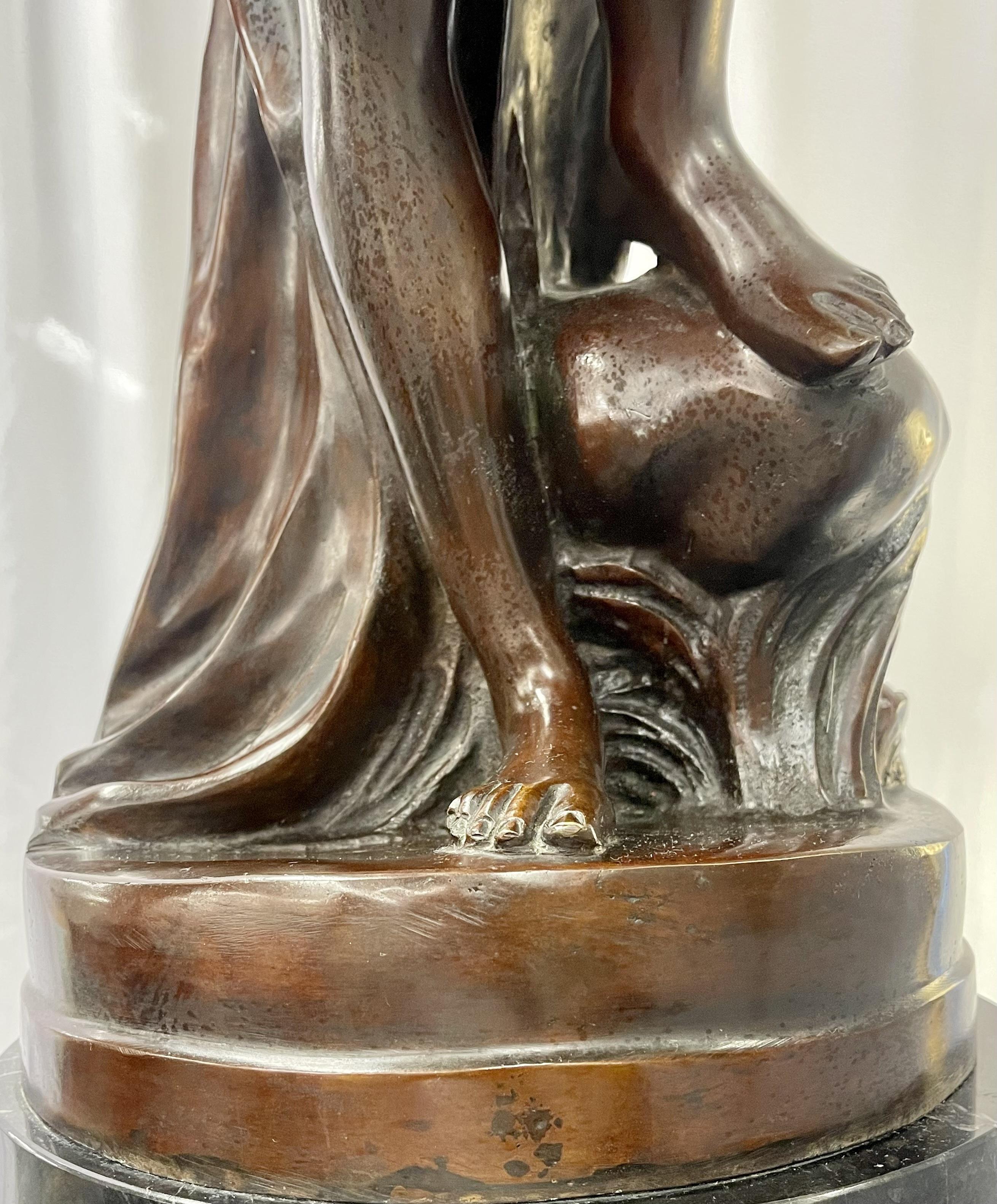 Ferdinando Deluca Sculpture of a Nude on a Marble Base 3