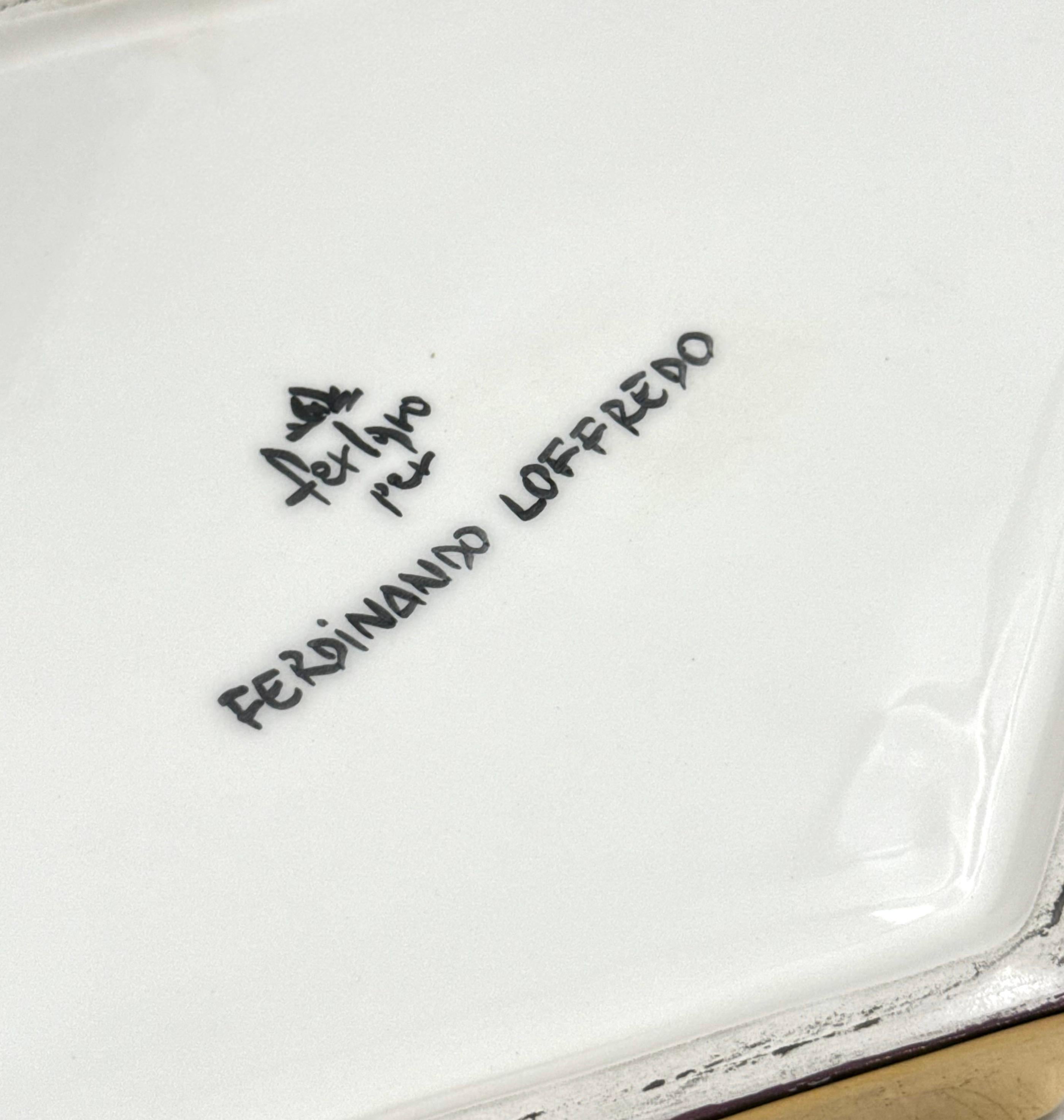 Ferdinando Loffredo, boîte en céramique dorée, ceramiche del Ferlaro, Italie, années 1970 en vente 4