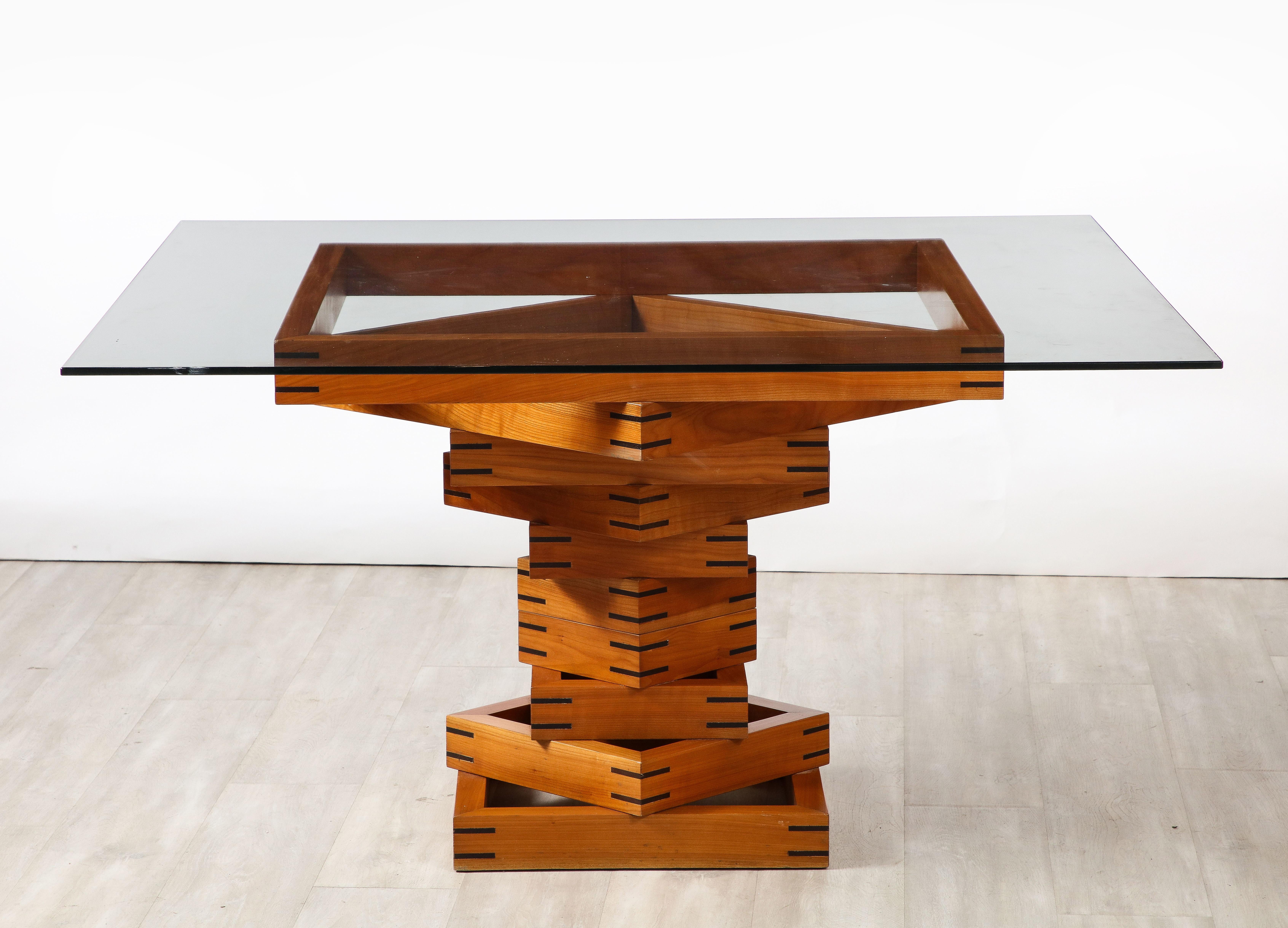  Ferdinando Meccani “Corinto” Dining Table Italy, 1978 For Sale 9