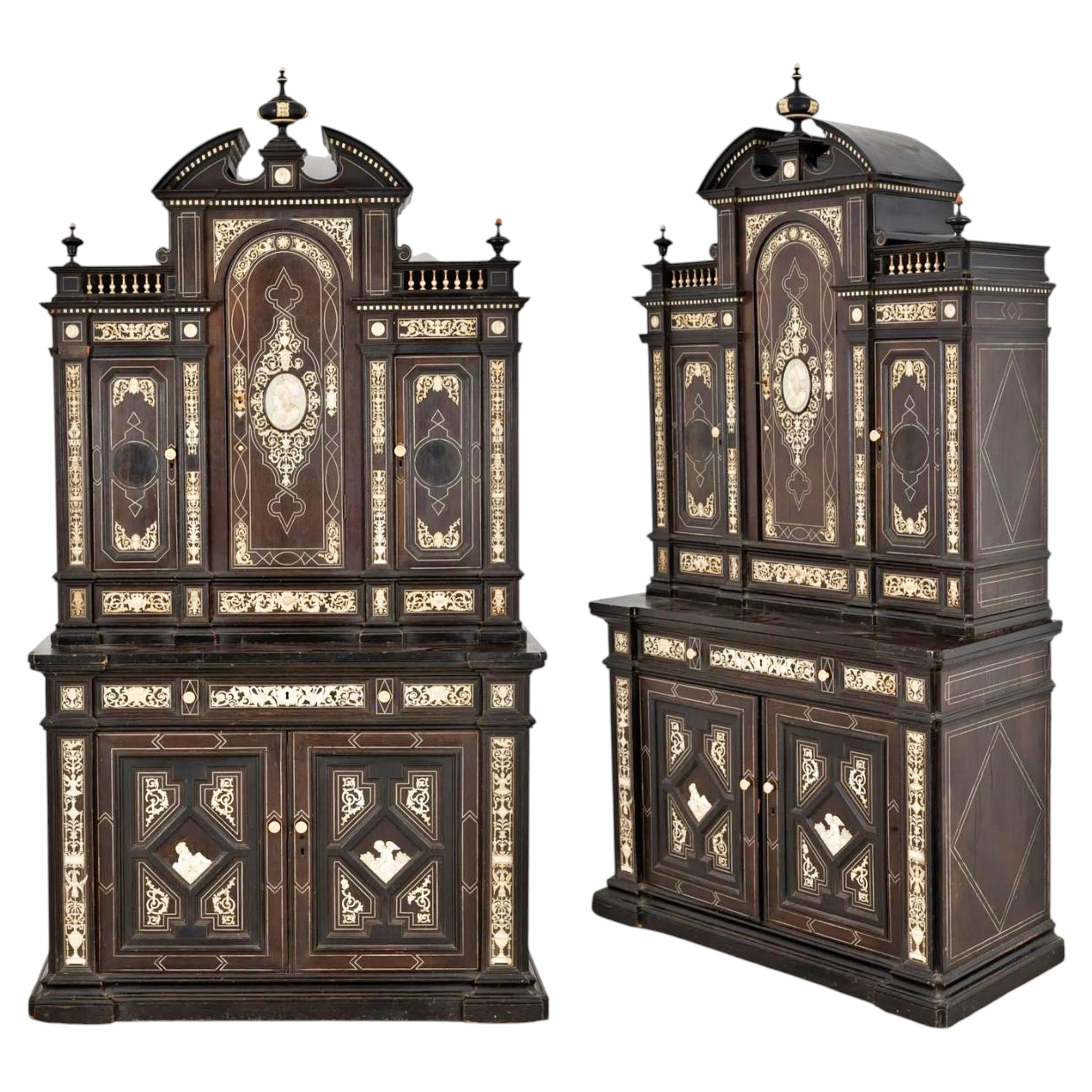 FERDINANDO POGLIANI (attr.) (Milan 1832 - 1899) Sideboard 19th Century For Sale
