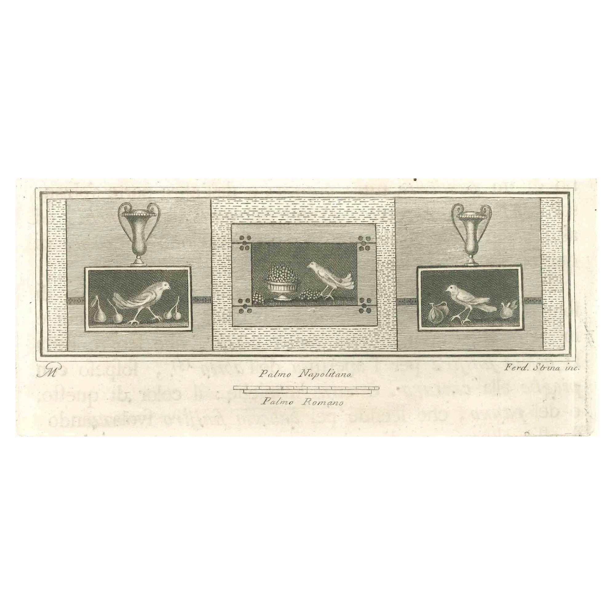 Scène romaine antique - gravure - XVIIIe siècle
