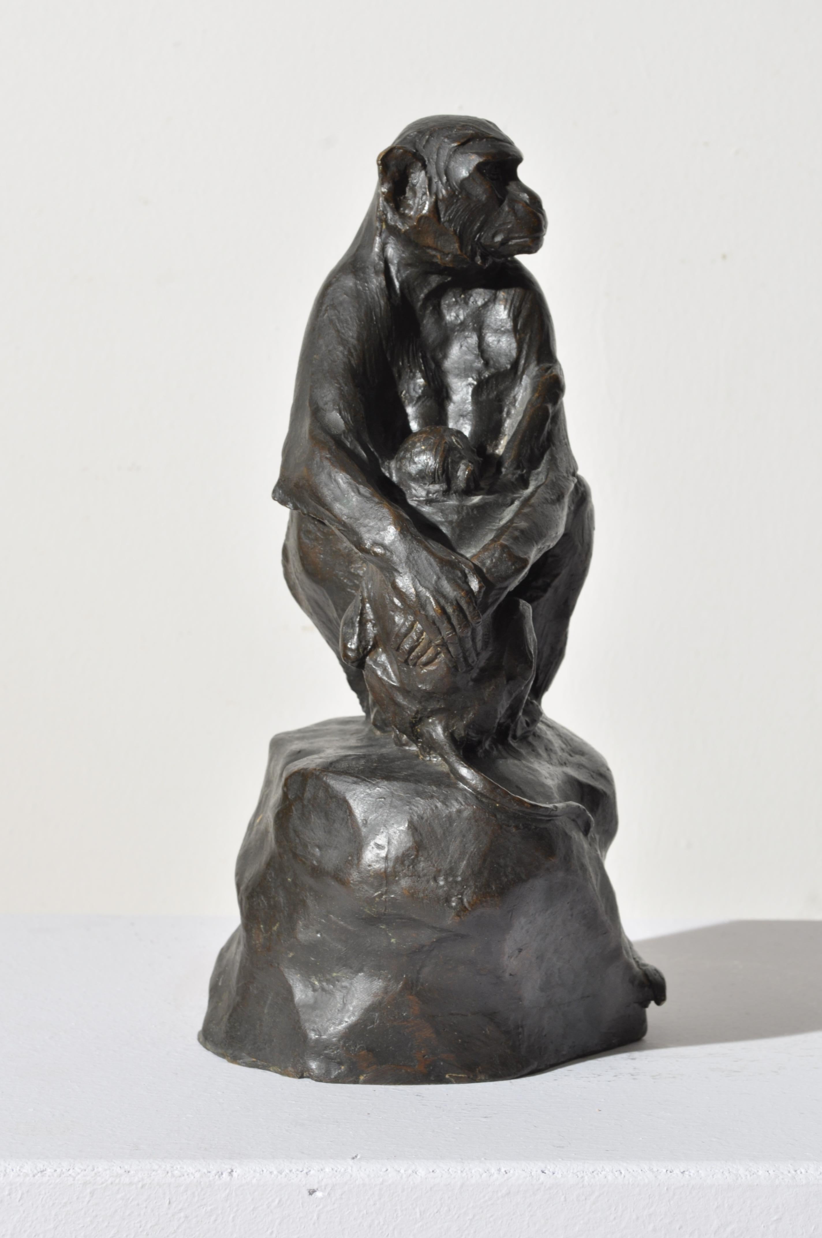 Makaken (Art déco), Sculpture, von Ferdinando Vichi
