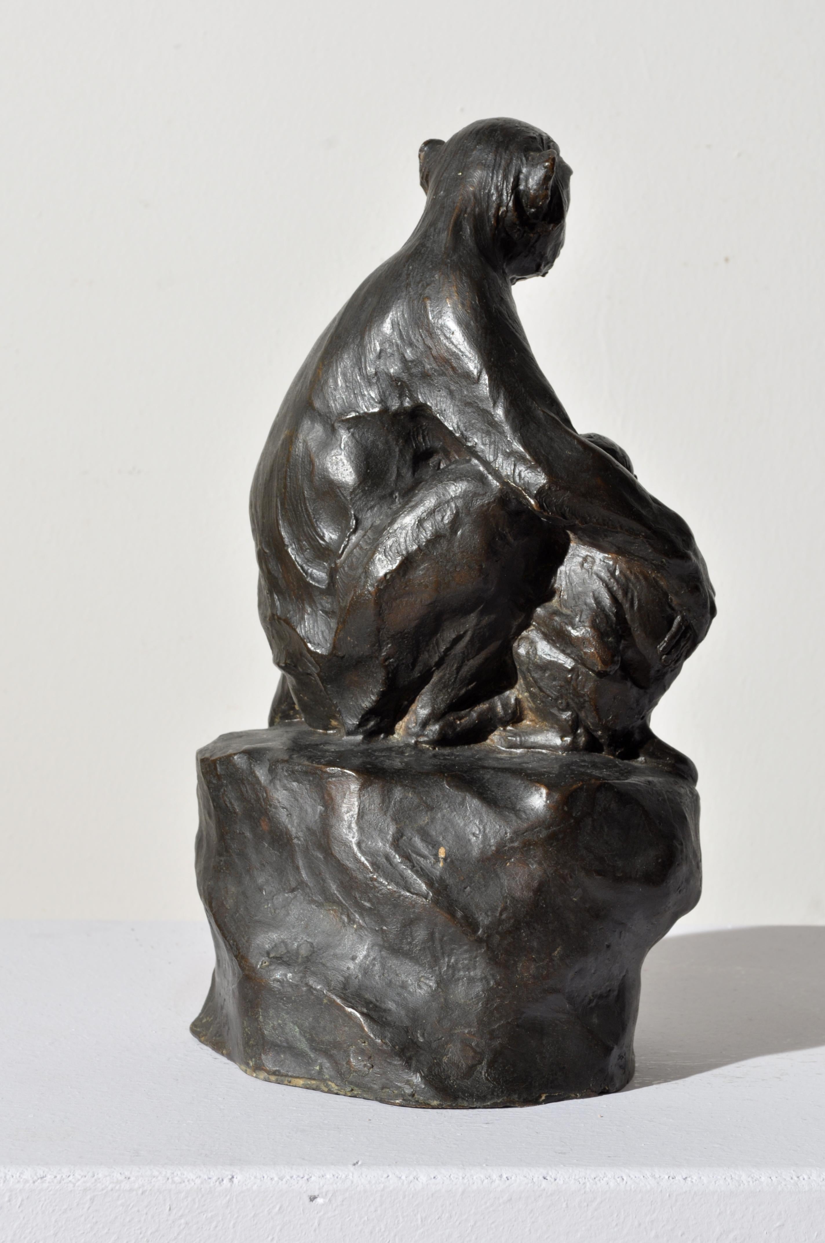 FERDINANDO VICHI
(Florence, 1875 - 1941)

Macaques, circa 1910
bronze, height 32 cm

Signed at the base 
