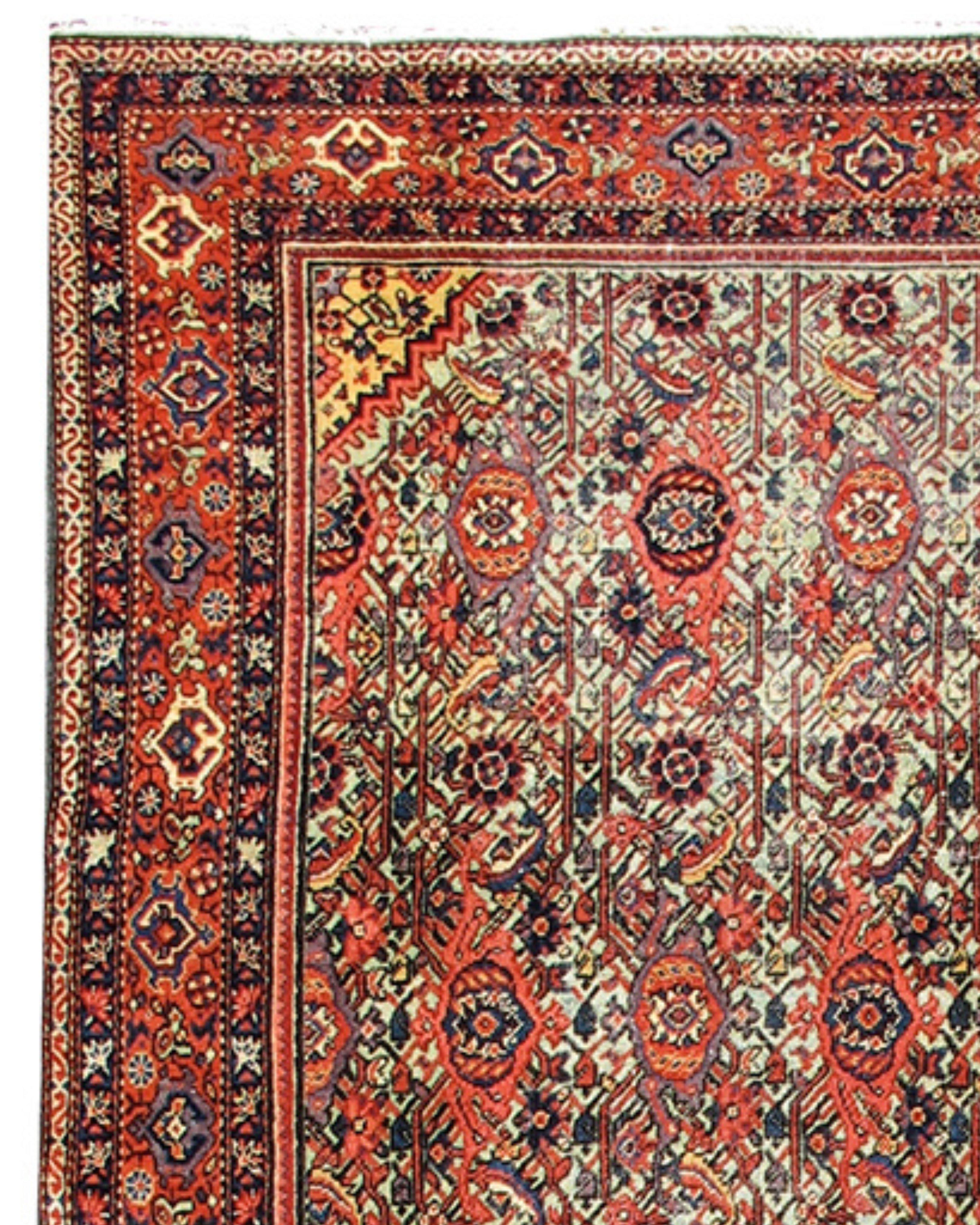 Persian Fereghan Rug, 19th Century For Sale