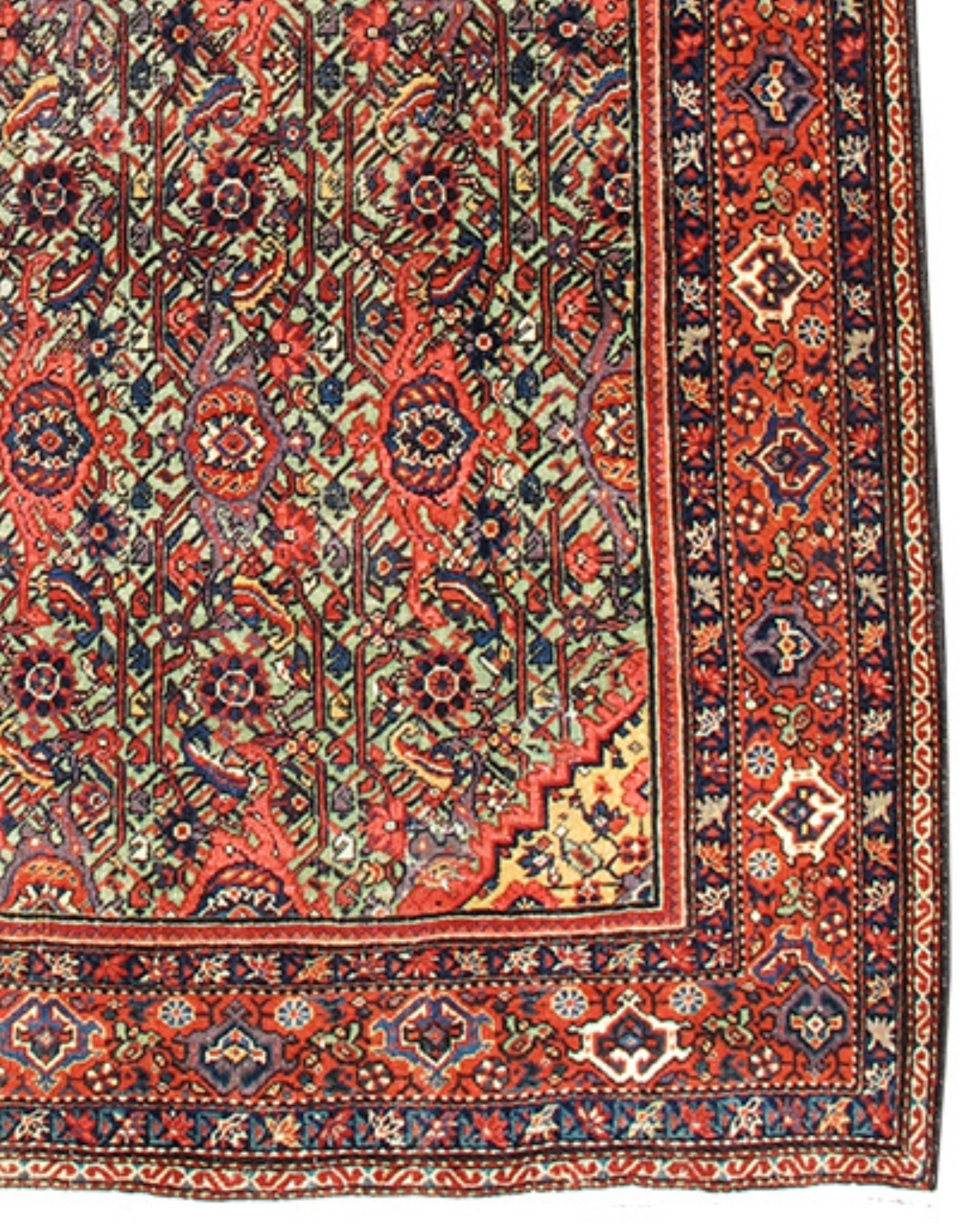 Fereghan Rug, 19th Century In Excellent Condition For Sale In San Francisco, CA