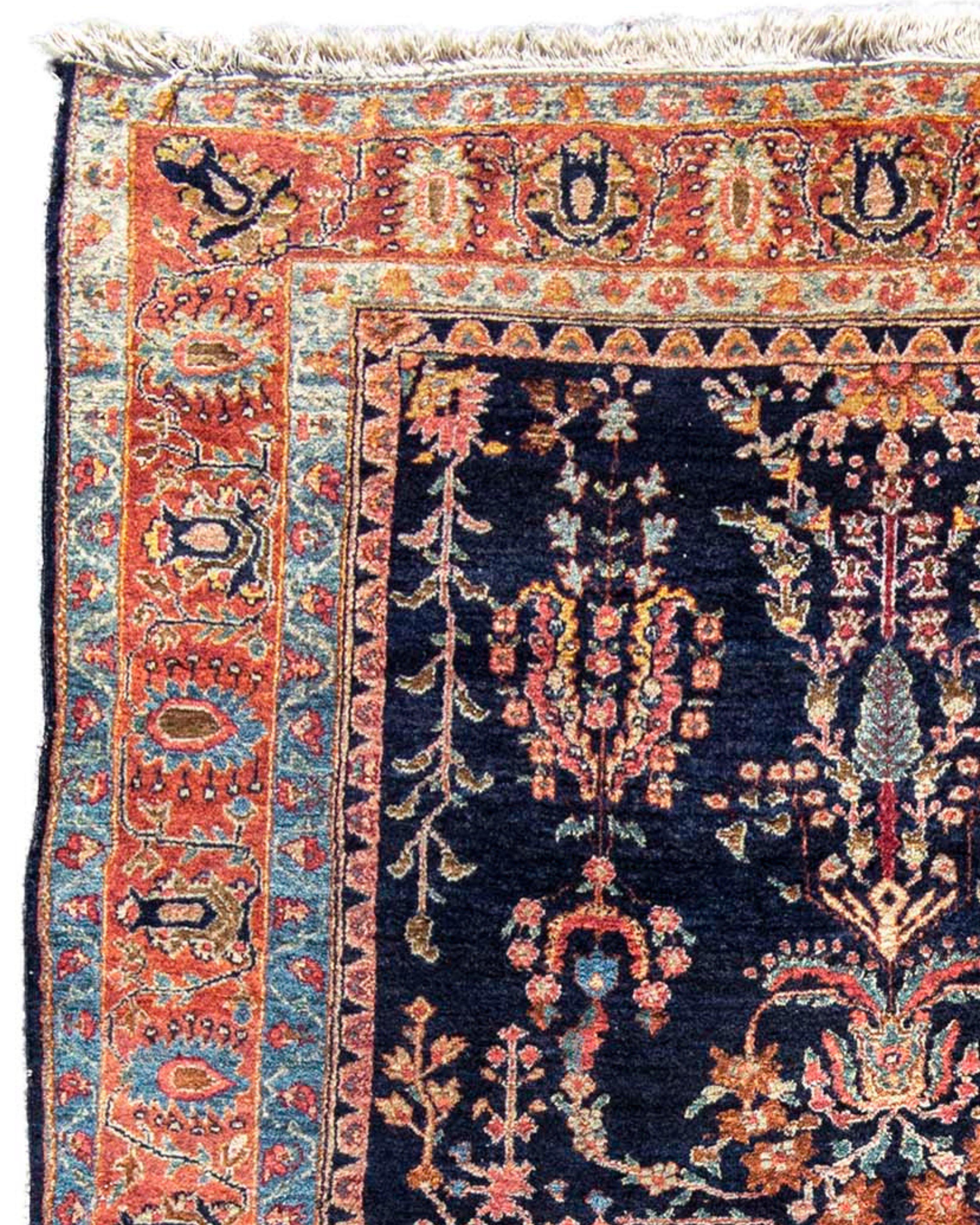 Hand-Woven Antique Persian Fereghan Sarouk Rug, c. 1900 For Sale