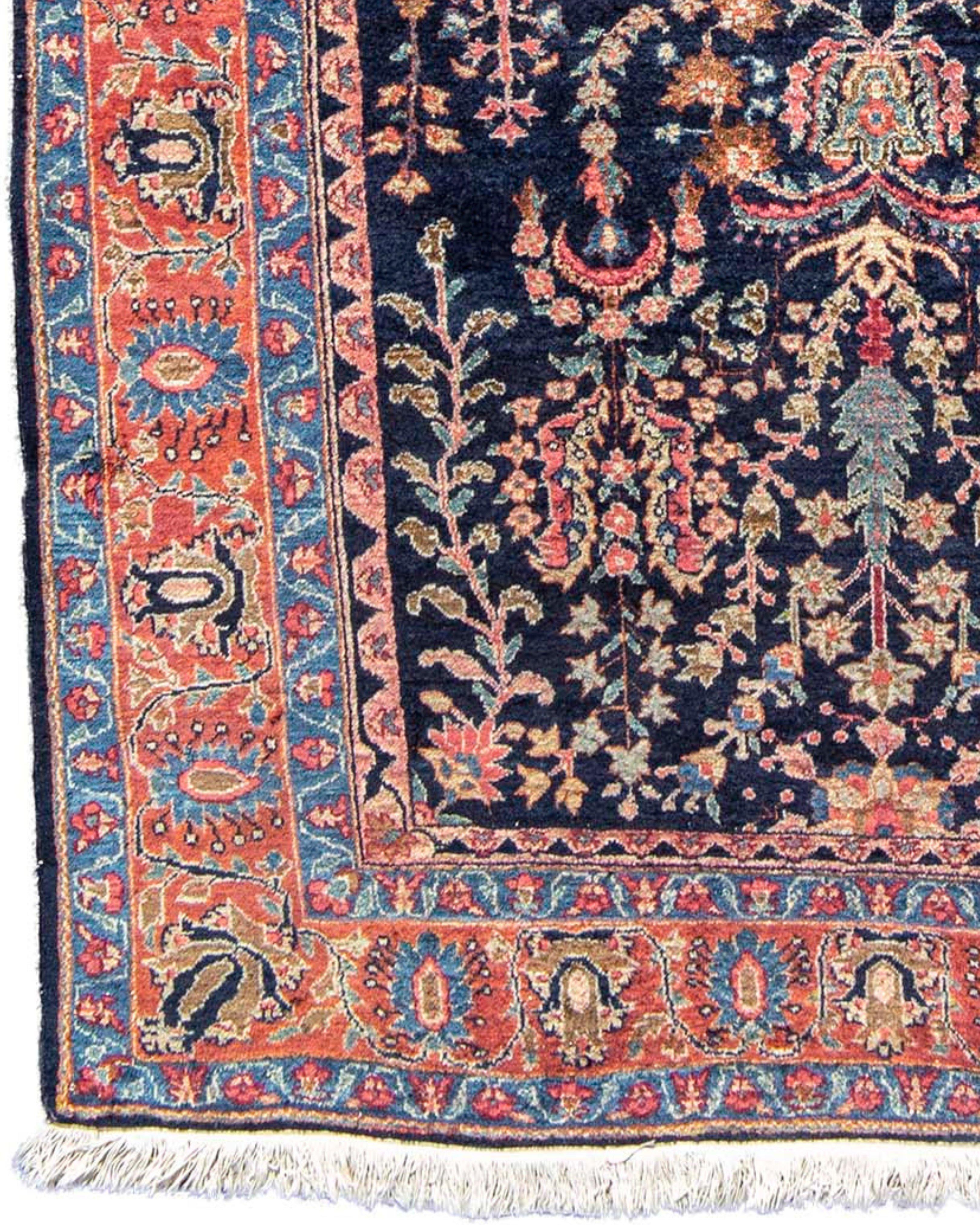 Antiker persischer Fereghan Sarouk-Teppich aus Sarouk, um 1900 (Handgewebt) im Angebot