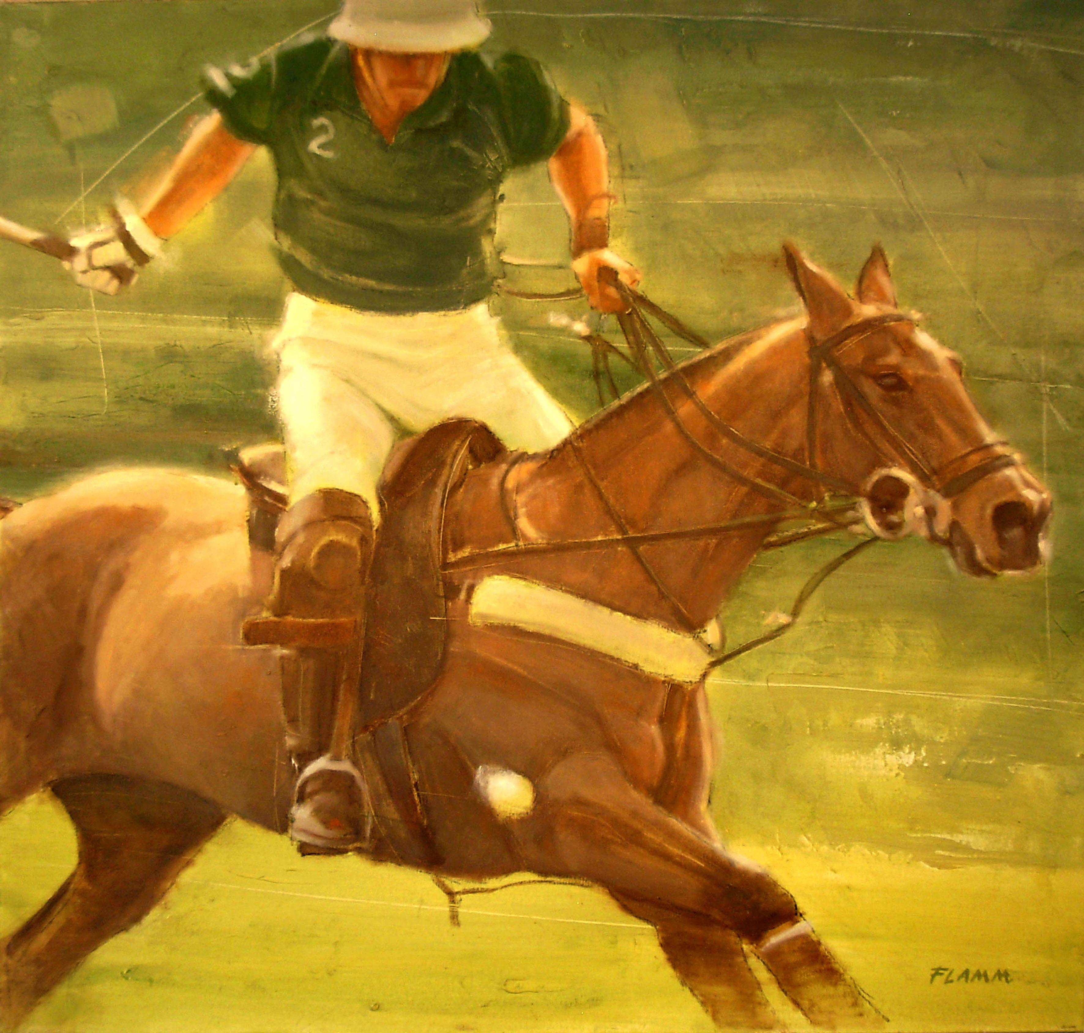 Slapshot, Pittura, Olio su tela