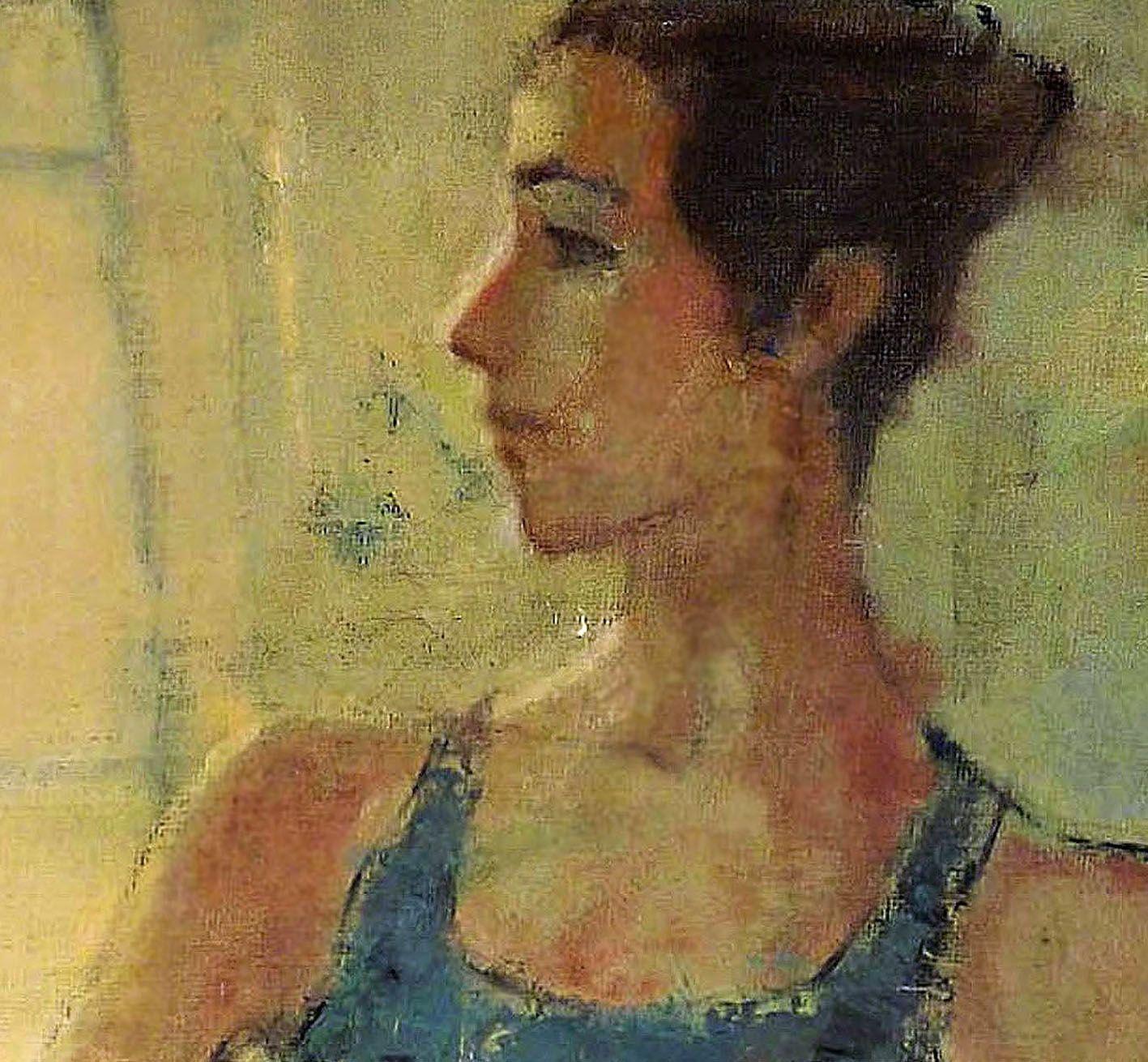 Solitude, Gemälde, Öl auf Holzplatte (Impressionismus), Painting, von Ferenc Flamm