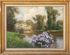 "Landscape with Purple Flowers"