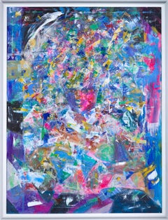 Carnival in Rio abstract painting by award winning artist Fereshteh Stoecklein