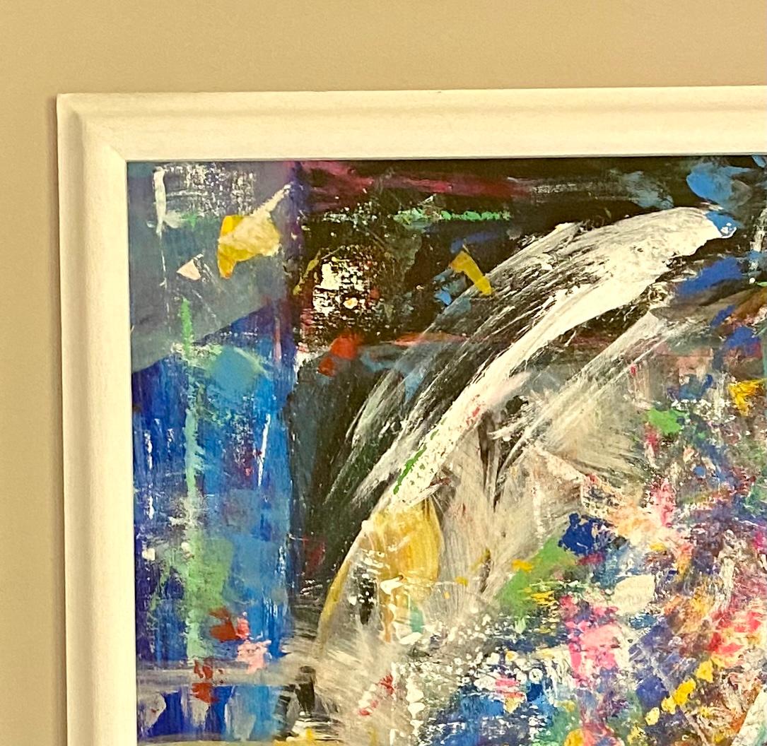 Carnival in Rio abstract painting by award winning artist Fereshteh Stoecklein - Abstract Expressionist Painting by Fereshteh Stoecklein 