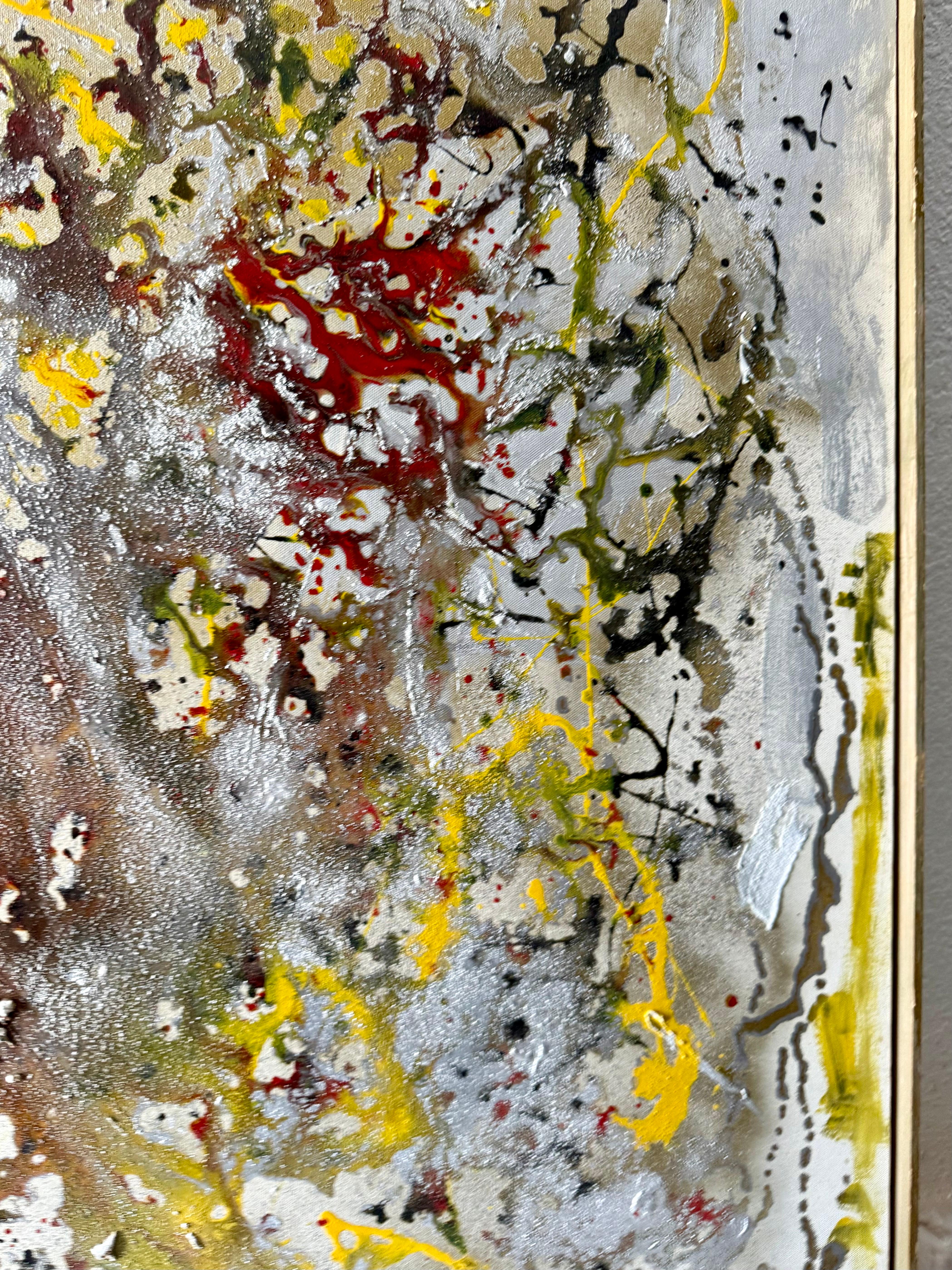 Pittura ad olio modernista persiana iraniana mediorientale astratta Fereydoun Assa in vendita 5