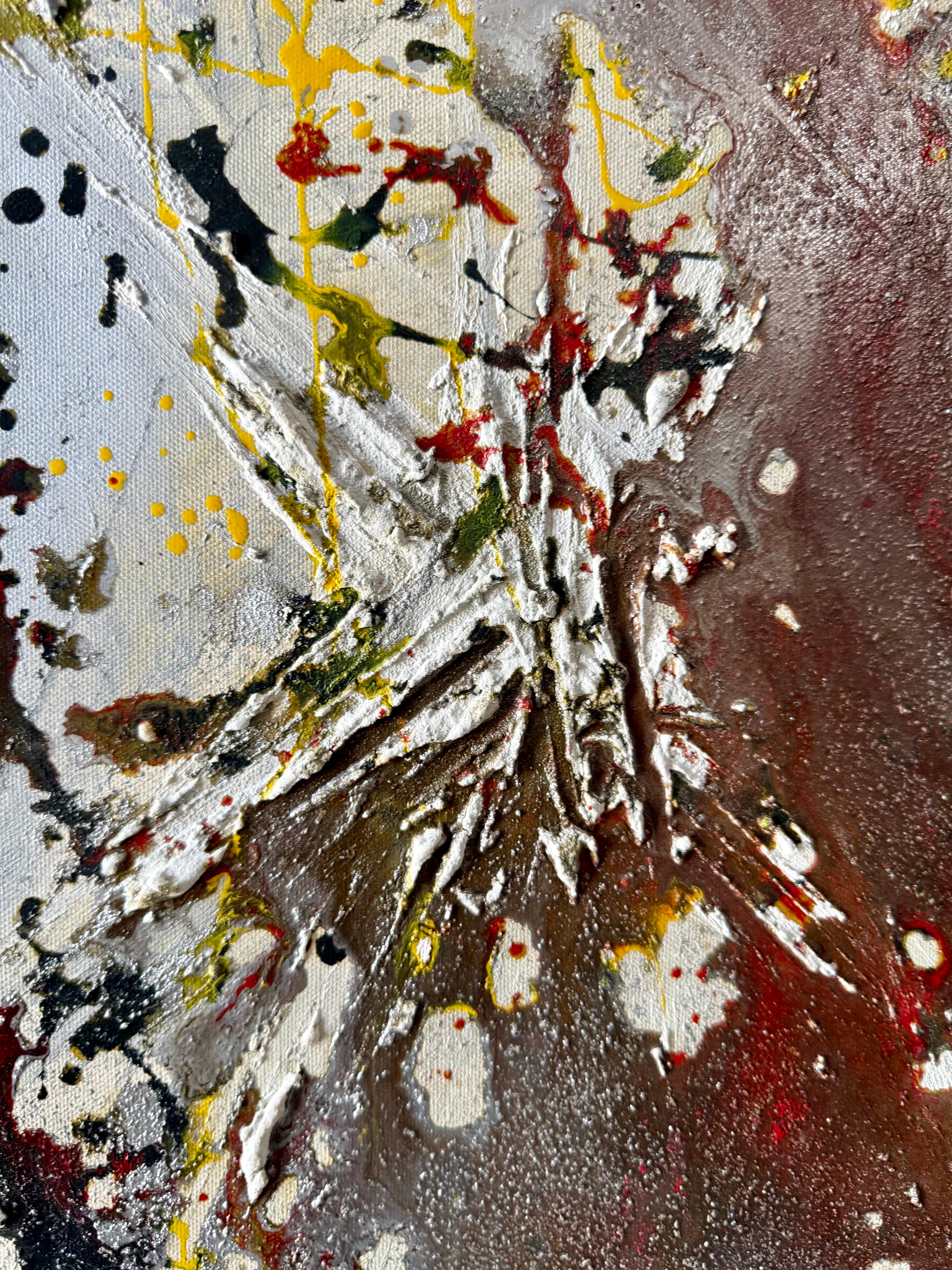 Pittura ad olio modernista persiana iraniana mediorientale astratta Fereydoun Assa in vendita 6