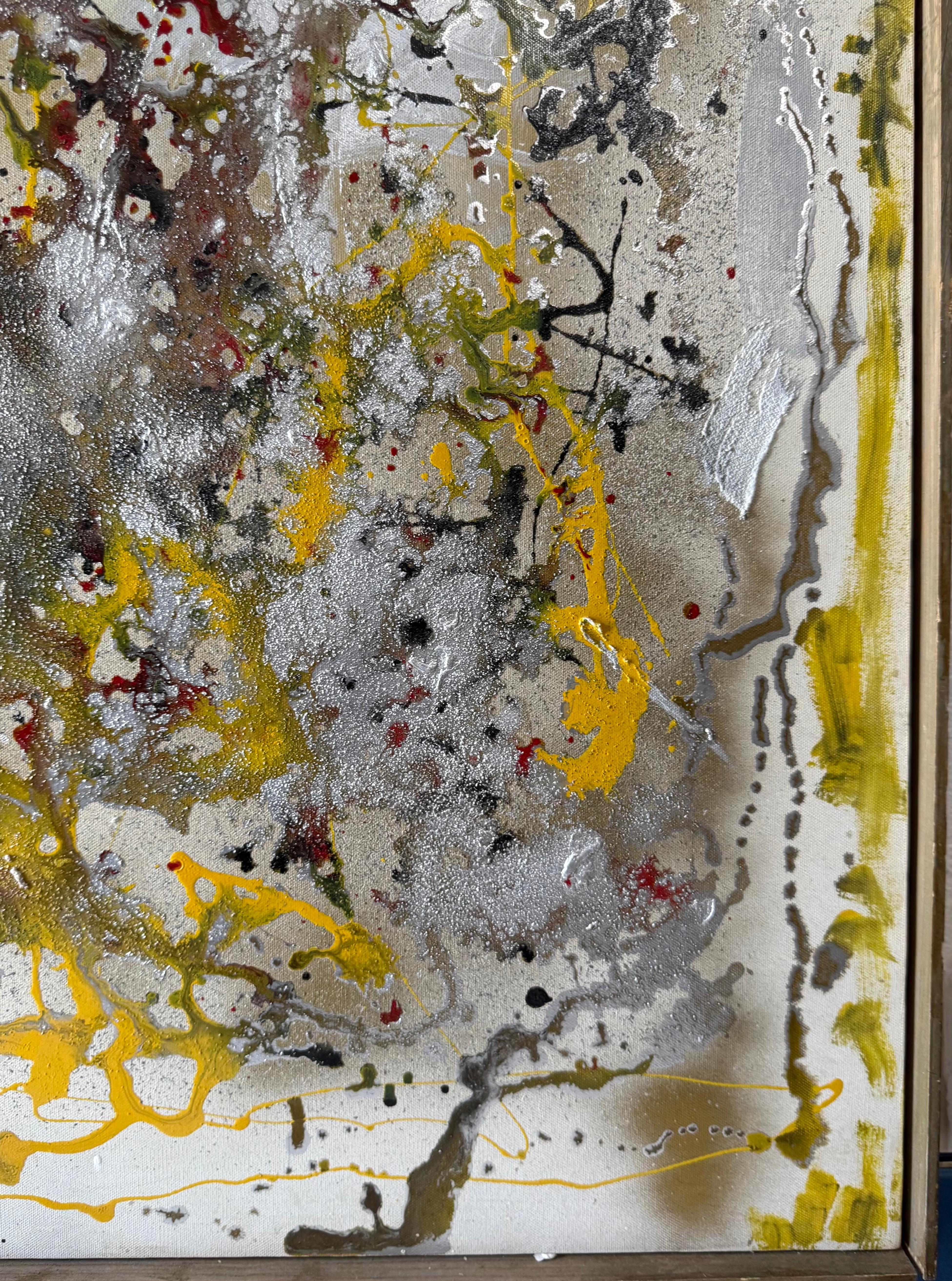 Pittura ad olio modernista persiana iraniana mediorientale astratta Fereydoun Assa in vendita 8