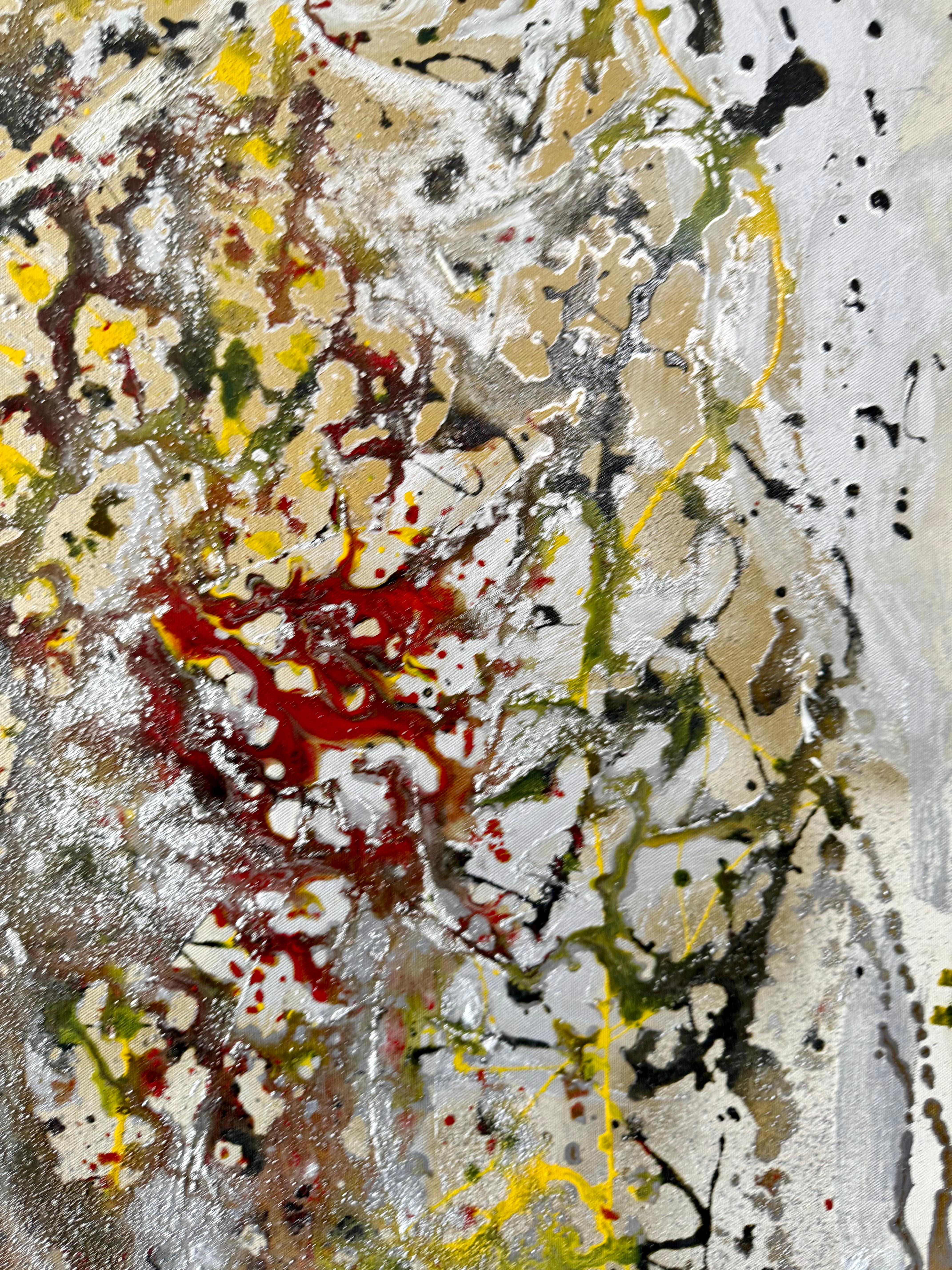 Pittura ad olio modernista persiana iraniana mediorientale astratta Fereydoun Assa in vendita 1