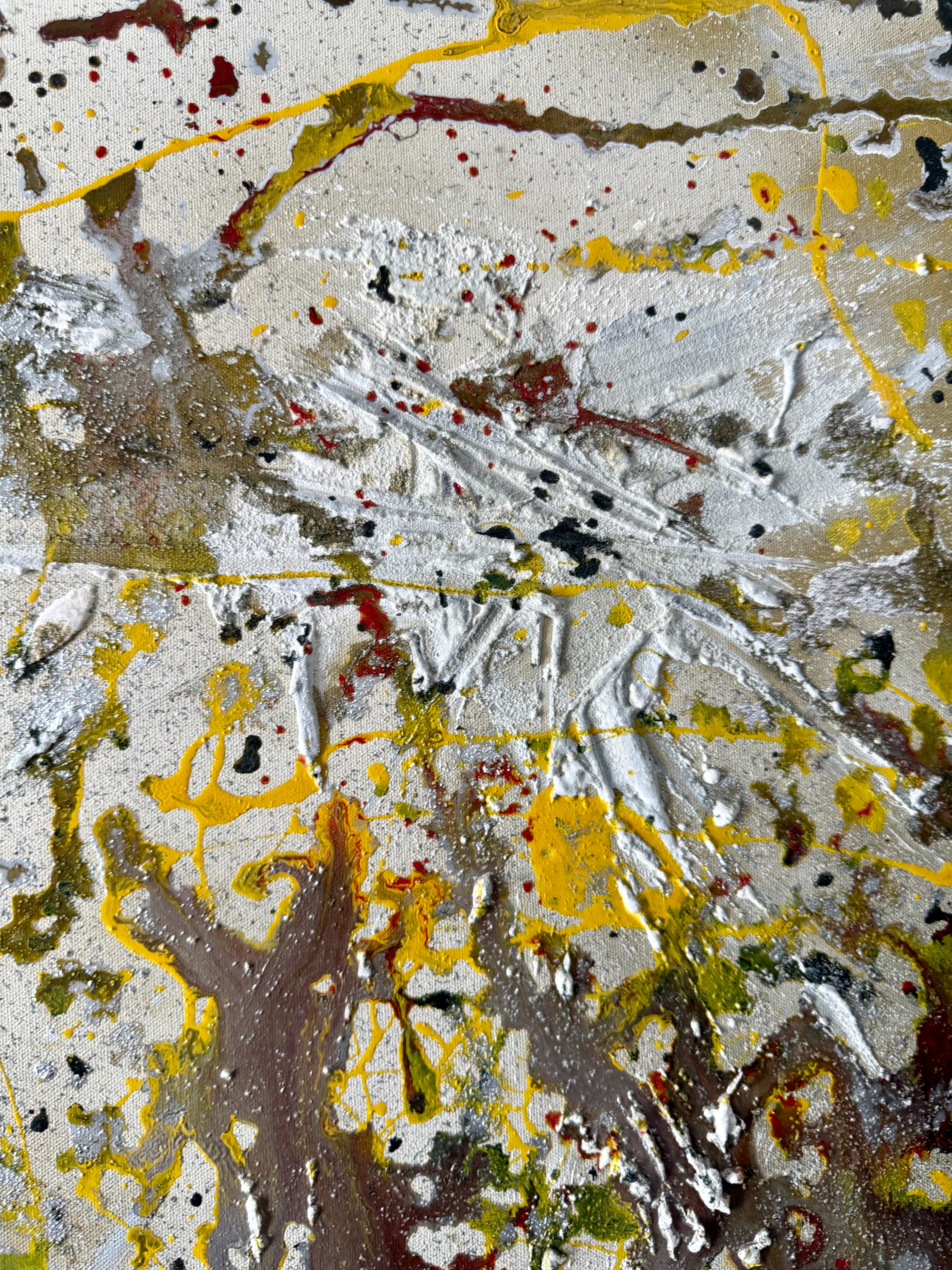 Pittura ad olio modernista persiana iraniana mediorientale astratta Fereydoun Assa in vendita 2