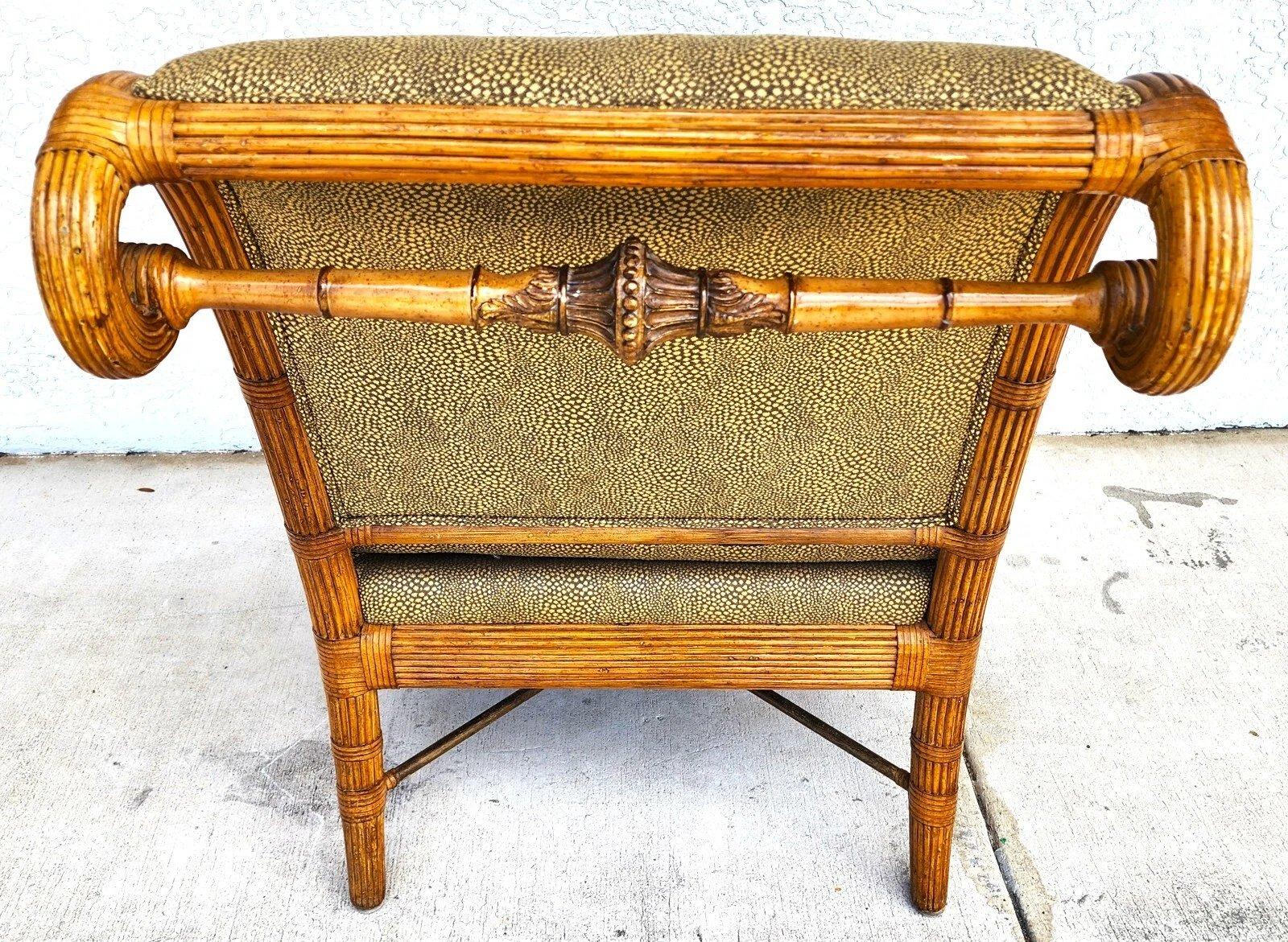 Ferguson Copeland fauteuil en bambou Bon état - En vente à Lake Worth, FL