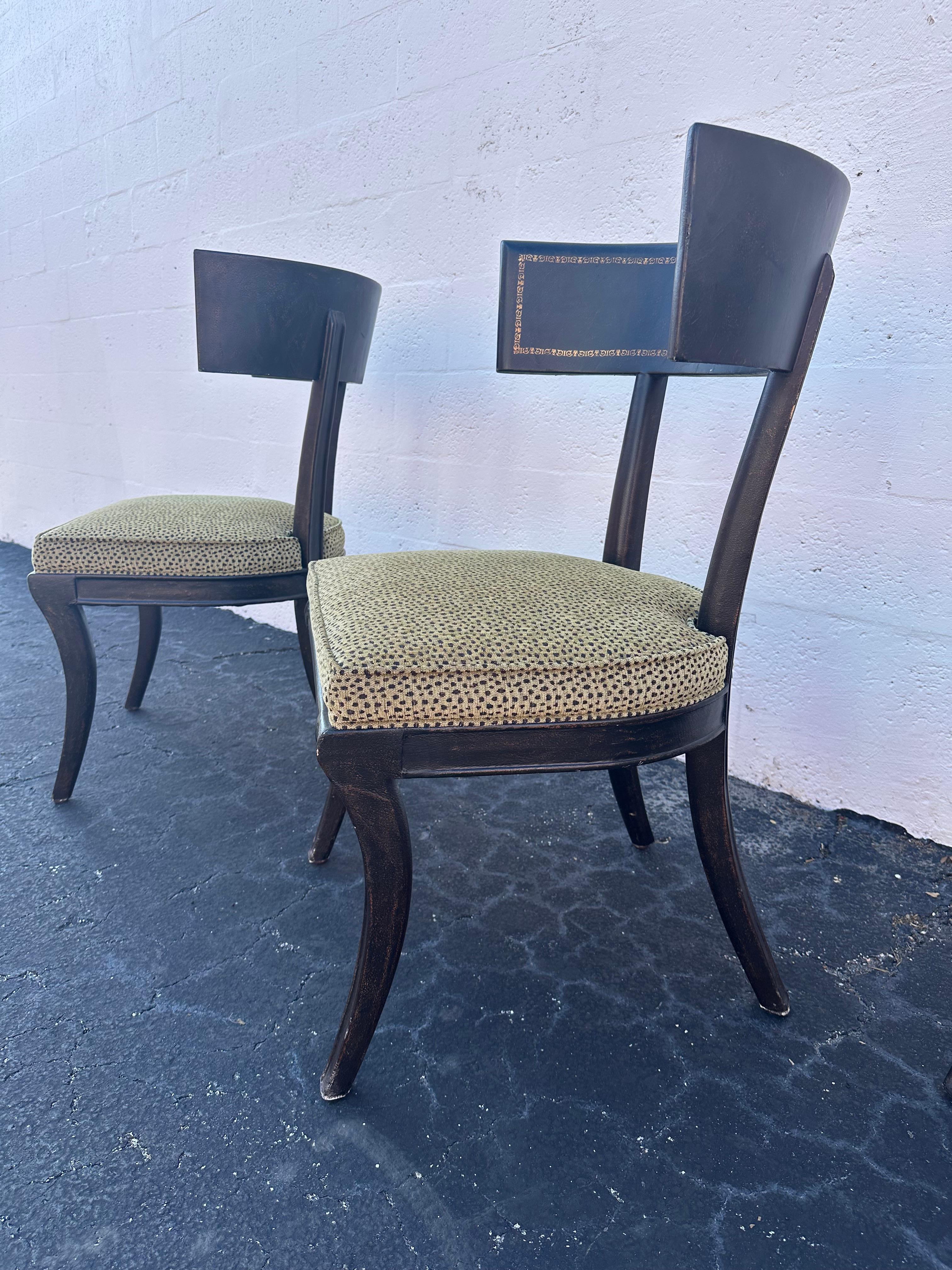 Ferguson Copeland Leather Wrapped Gaming Table Barrel Chairs, Set of 5 For Sale 9