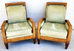 Ferguson Copeland Laced Leather Lounge Chairs