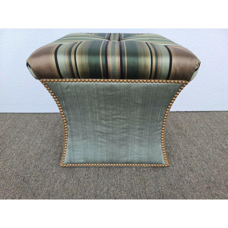 Ferguson Copeland Pouf Ottoman Footstool  In Good Condition For Sale In Lake Worth, FL