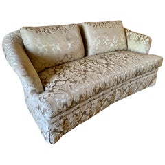 Ferguson Copeland Silk Damask Sofa One of Two