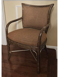 Ferguson Copeland Tortoise & Silver Leaf Upholstered Brighton Armchair