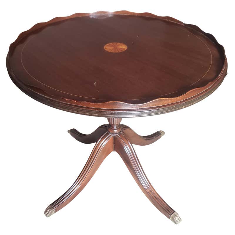 Chinese Dragon Table Brass Engraved Victorian Oak Ferguson Brothers For