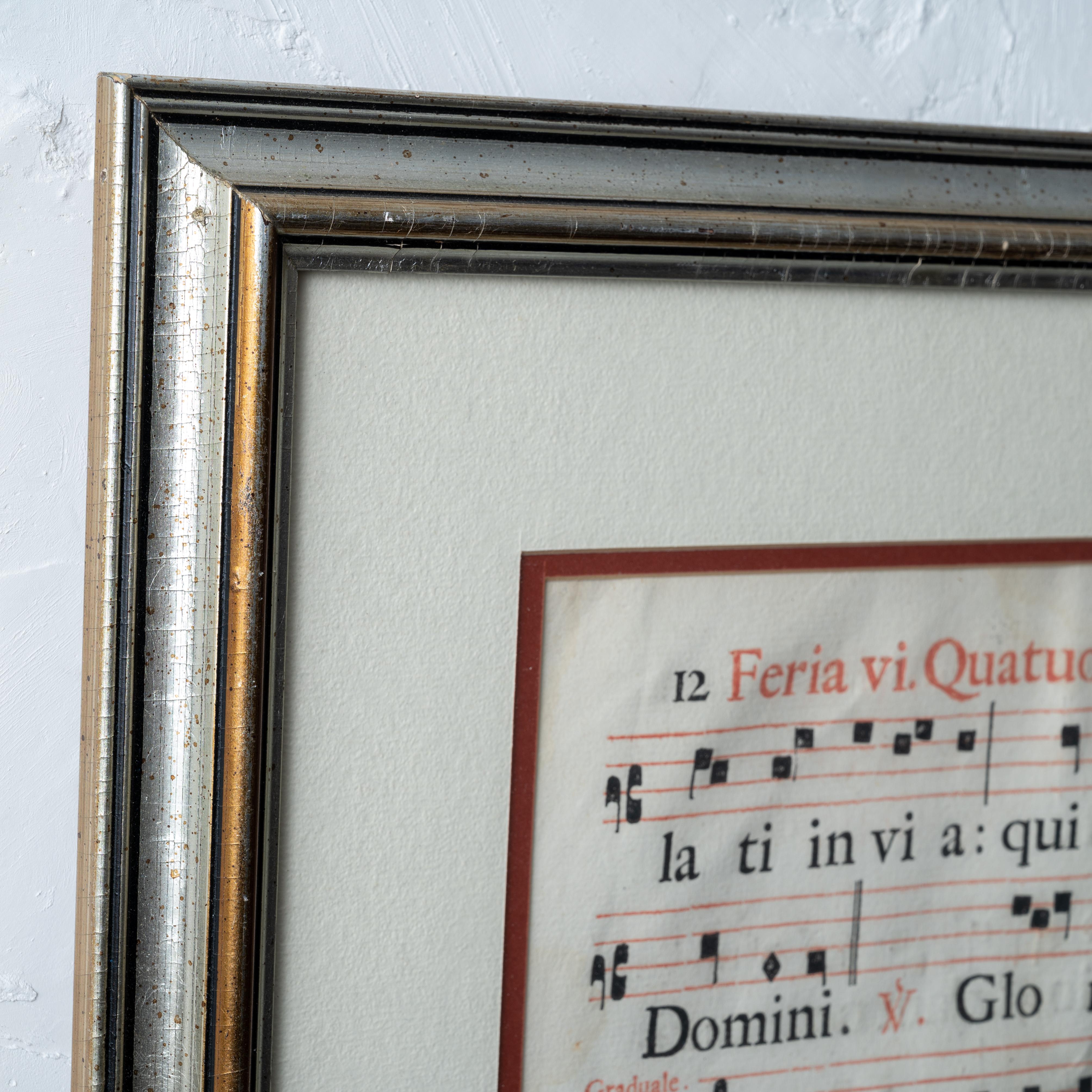 Partitura Feria VI Quatuor Temporum Adventus, Siglo XVI siglo XVIII y antes en venta