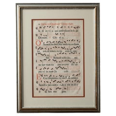 Feria VI Quatuor Temporum Adventus Sheet Music, 16th Century