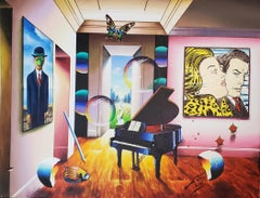 Ferjo Homage to Roy Lichtenstein and Rene magritte