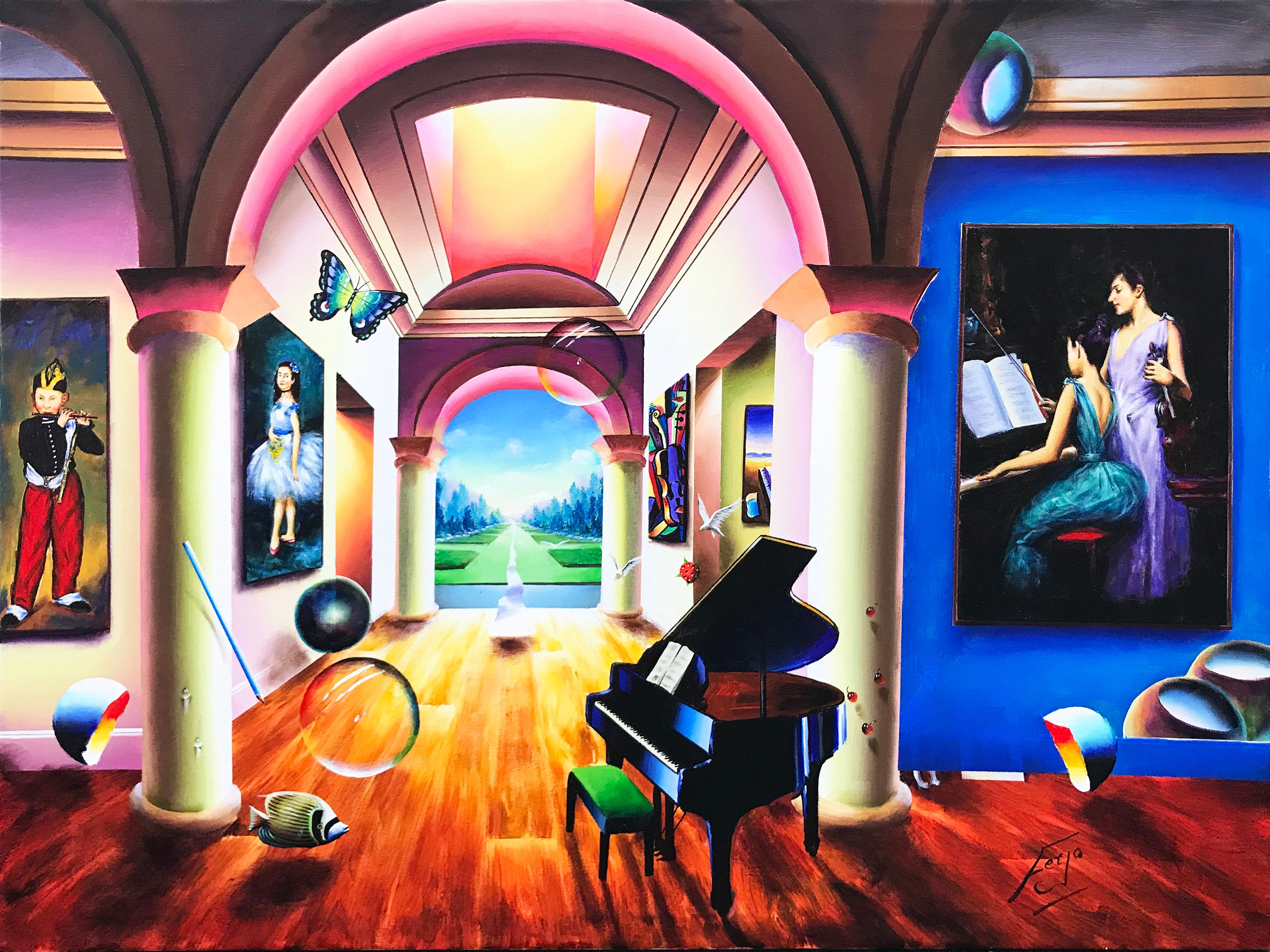 Ferjo, Fernando de Jesus Oliveira Interior Painting - HALLWAY TO PARADISE