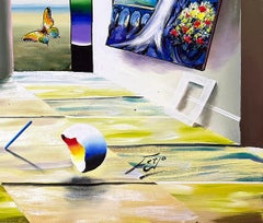 Homage to Chagall (huge original painting on canvas)