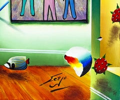 Homage to Haring (large original painting on canvas)