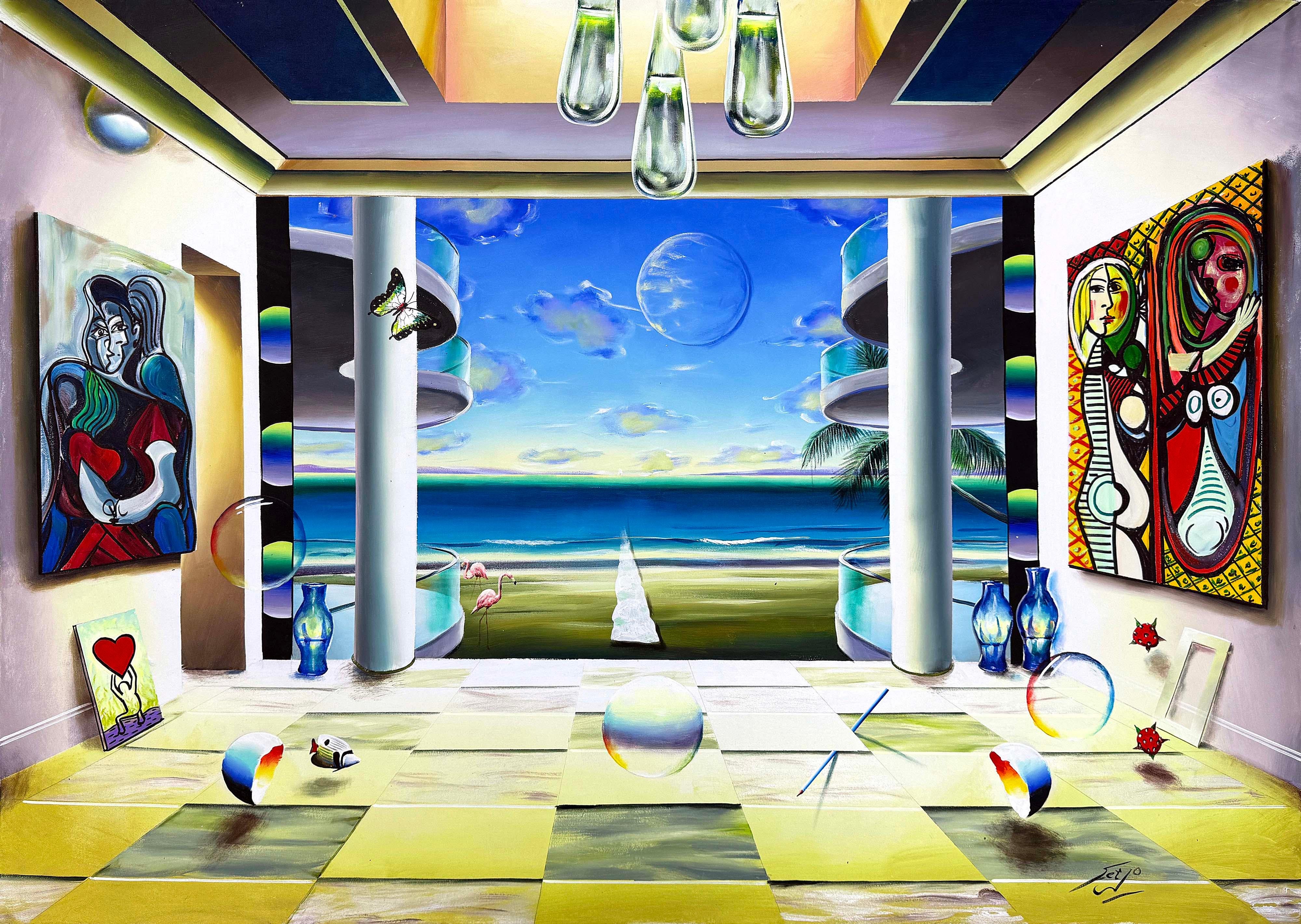 Homage to Picasso (huge original painting on canvas)