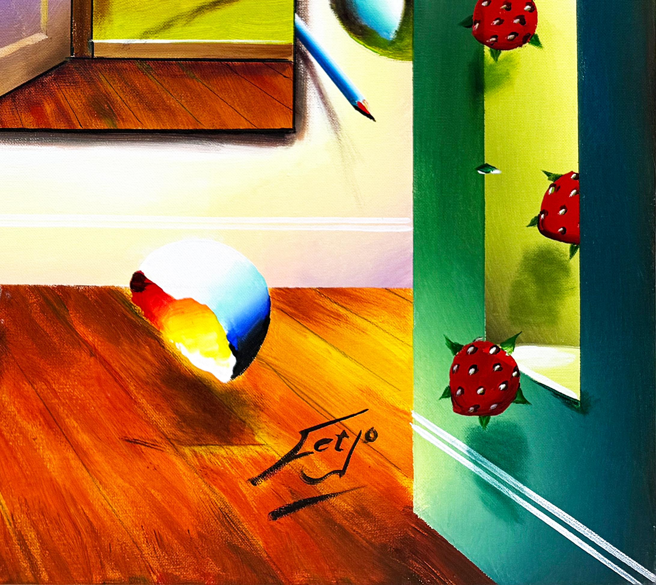 Le Poison (großes Originalgemälde auf Leinwand) – Painting von Ferjo, Fernando de Jesus Oliveira