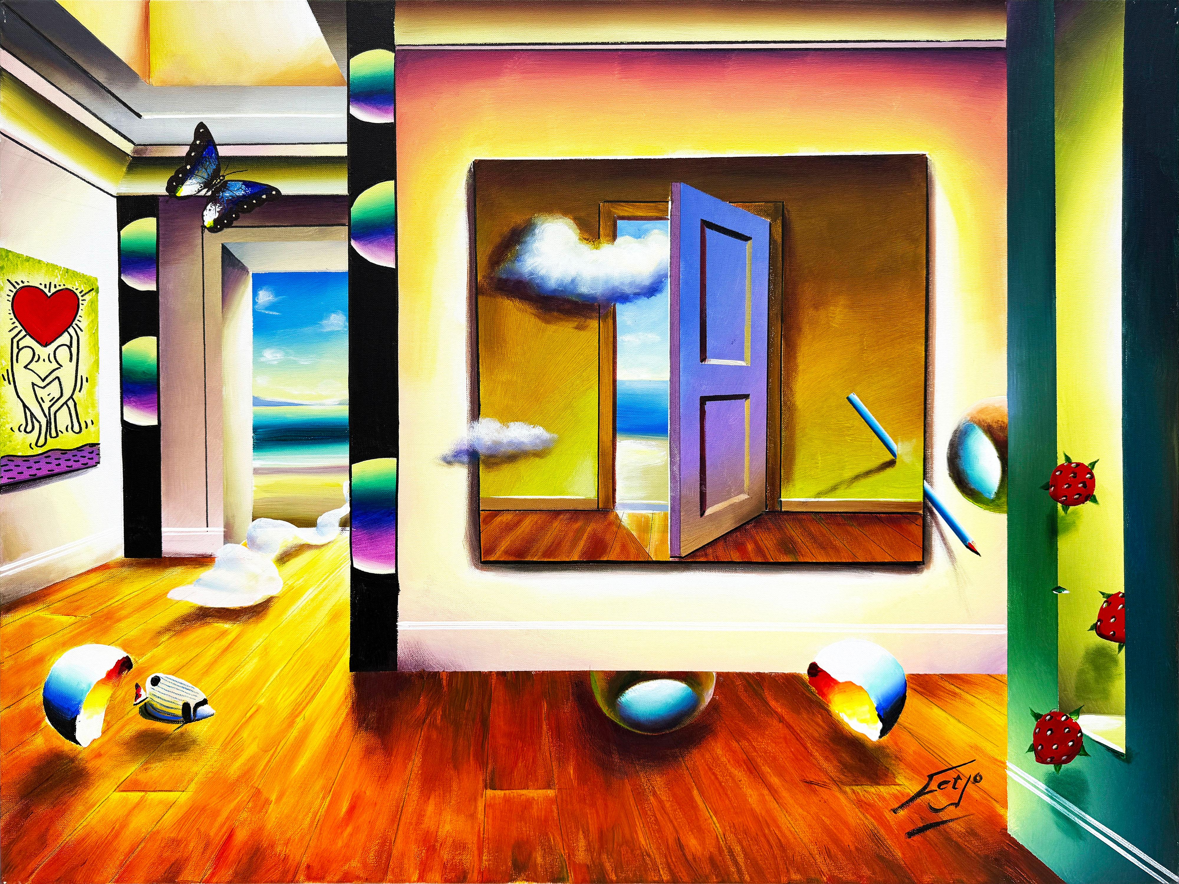 Ferjo, Fernando de Jesus Oliveira Interior Painting – Le Poison (großes Originalgemälde auf Leinwand)