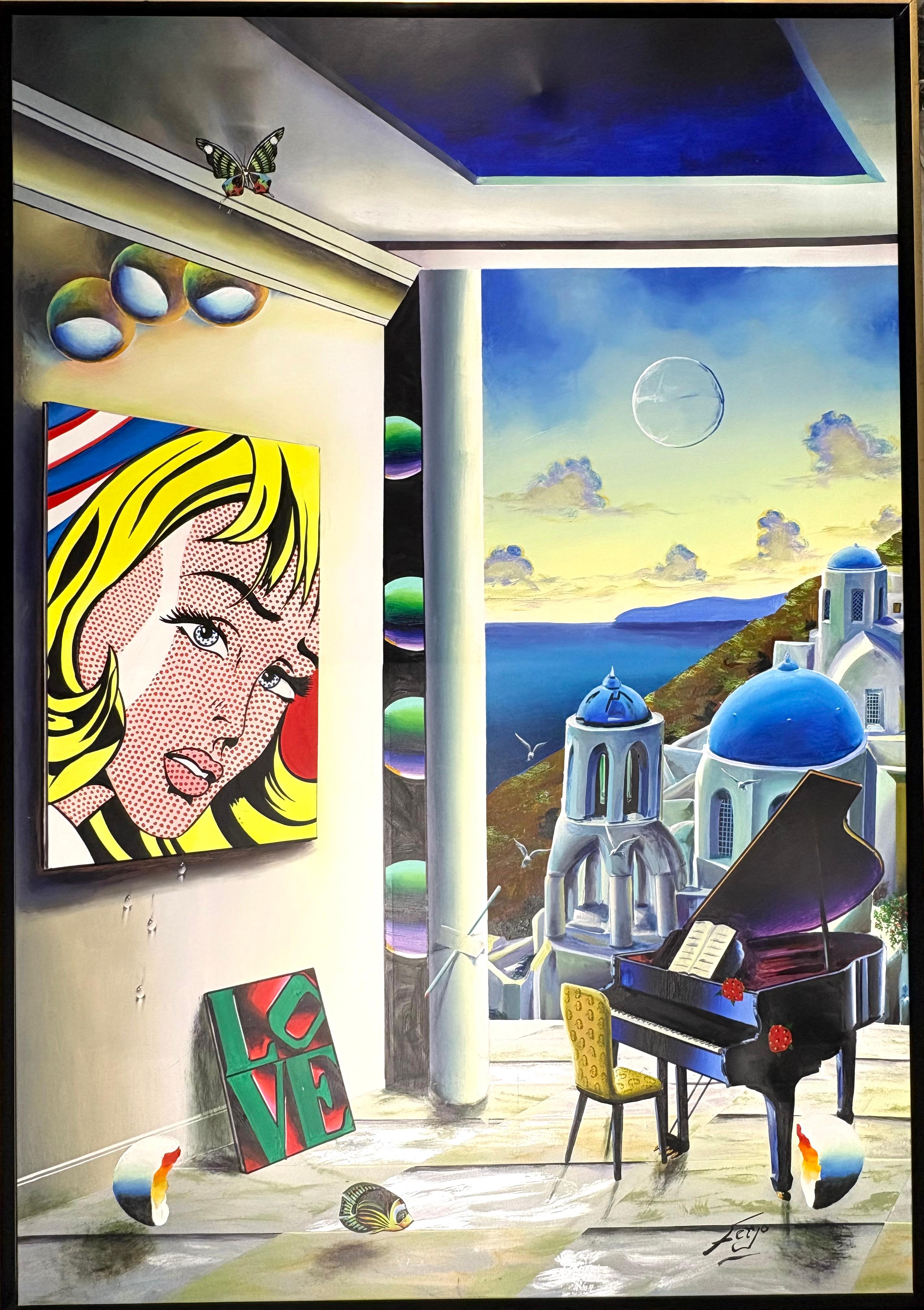 Ferjo, Fernando de Jesus Oliveira Interior Painting - “litchenstein”