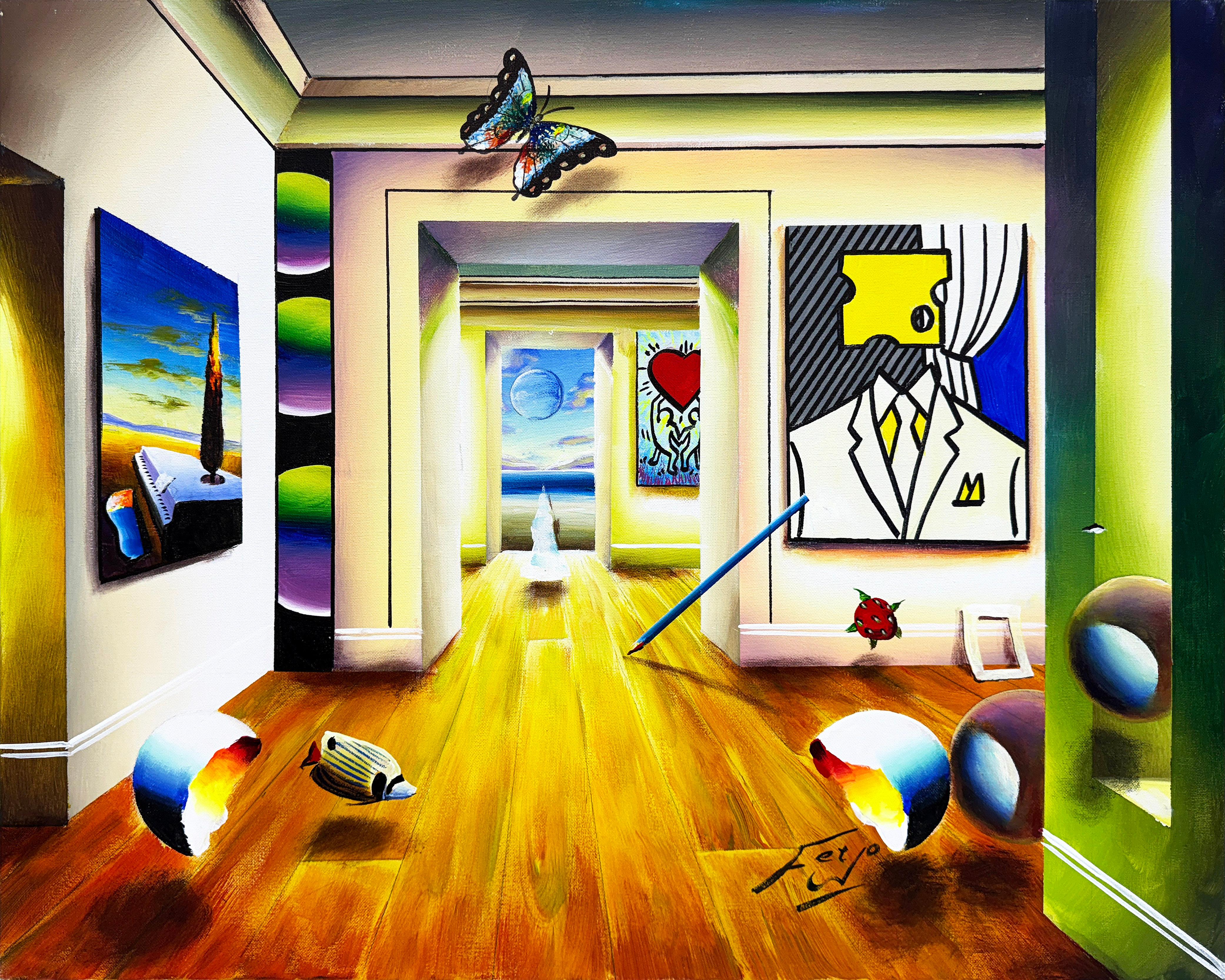 Majestic Hallway (large original painting on canvas)