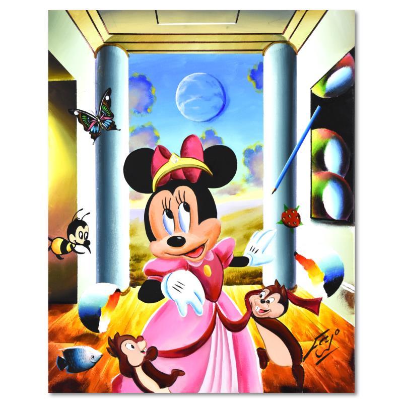 „Minnie Cinderella“, Original-Ölgemälde auf Leinwand
