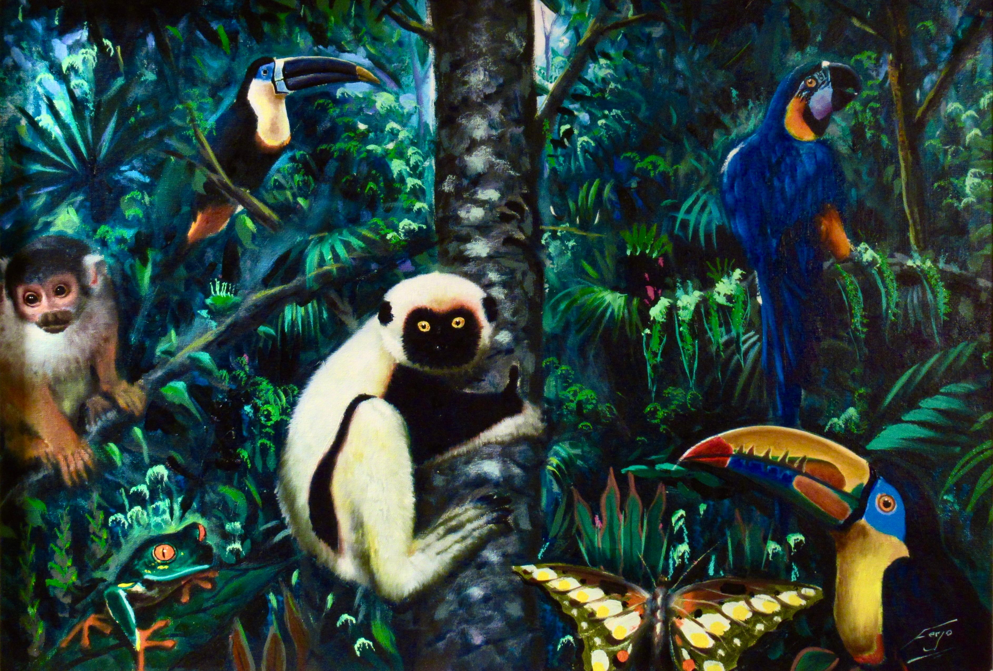 Selva tropical - Painting de Ferjo, Fernando de Jesus Oliveira