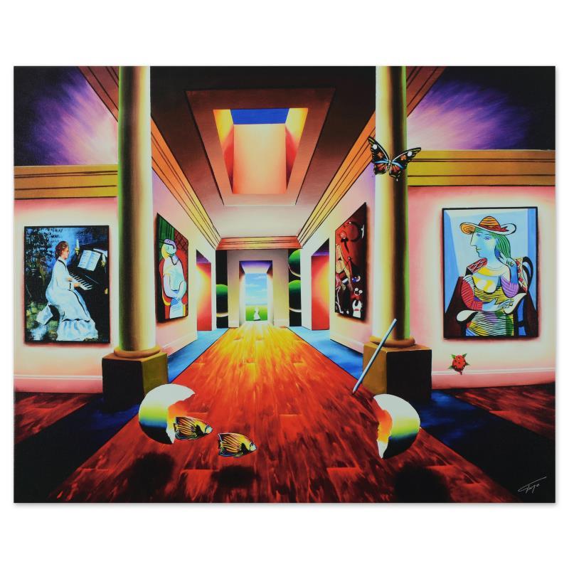 "Hallway of Grandeur" Limited Edition on Gallery Wrapped Canvas - Print by Ferjo, Fernando de Jesus Oliveira