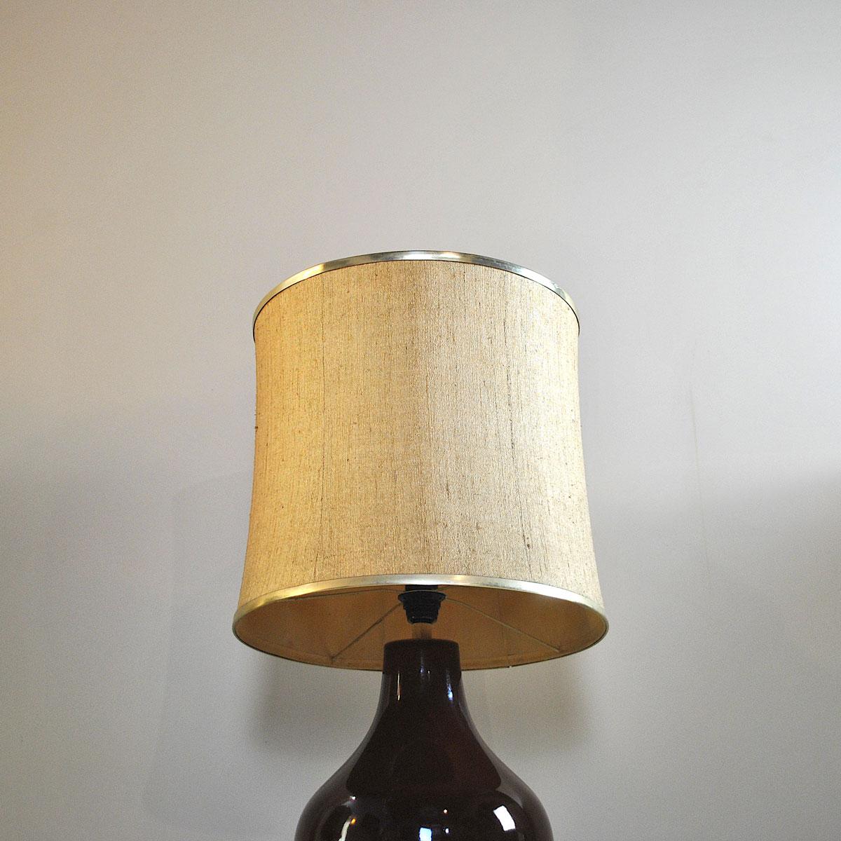Italienische Mid-Century-Tischlampe aus Keramik von Ferlaro im Angebot 6