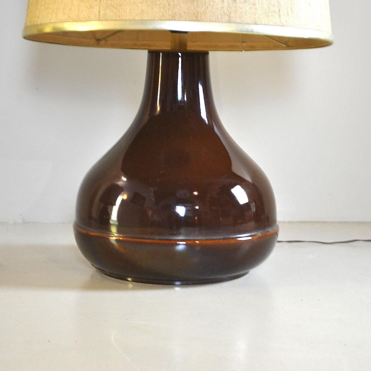 Italienische Mid-Century-Tischlampe aus Keramik von Ferlaro im Angebot 10